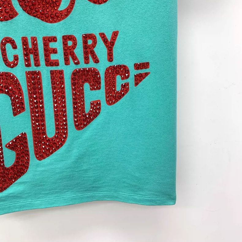 Gucci Gucci Cherry Letter Graphic Cotton TShirt-2506 Size S / US 4 / IT 40 - 4 Thumbnail
