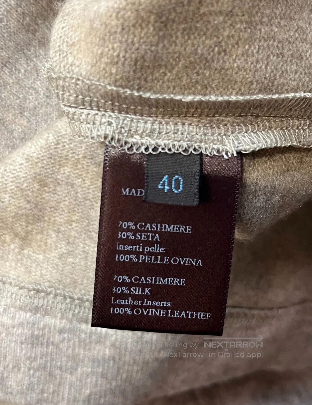 Colombo COLOMBO Women's Cashmere Hoodie Sweater. Size M / US 6-8 / IT 42-44 - 8 Thumbnail