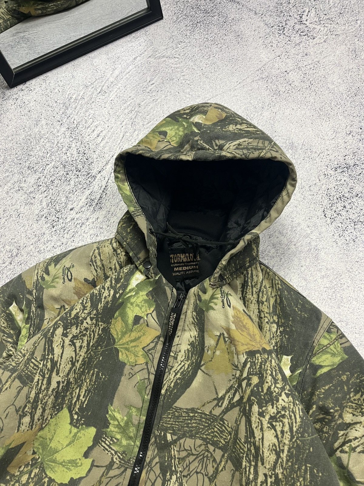 Realtree × Vintage Crazy Vintage Y2K Realtree Camo Hooded Jacket Carhartt Style Size US M / EU 48-50 / 2 - 5 Thumbnail