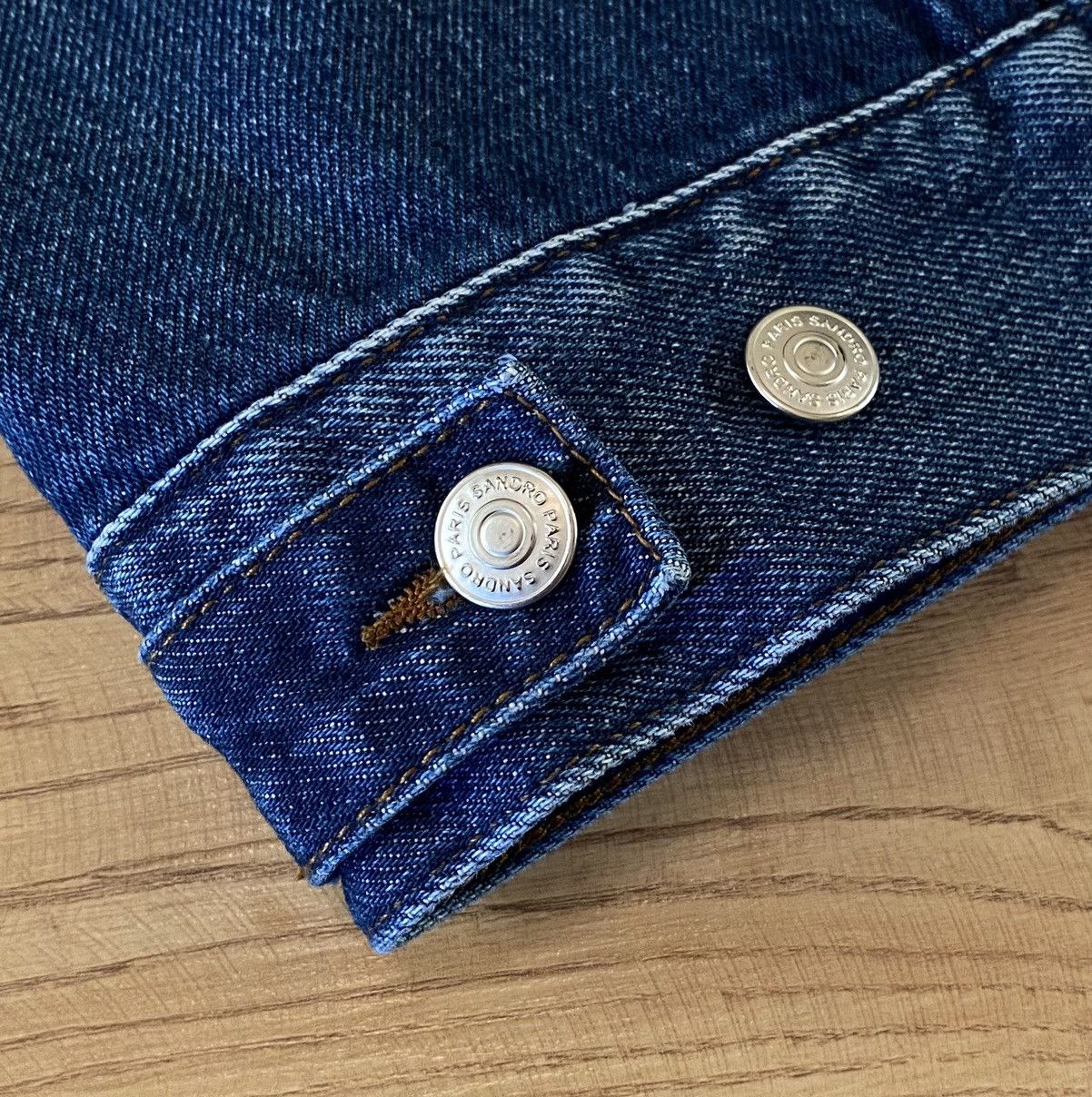 Sandro Sandro Paris Denim Jacket x Luxury x Streetwear Size US L / EU 52-54 / 3 - 7 Thumbnail