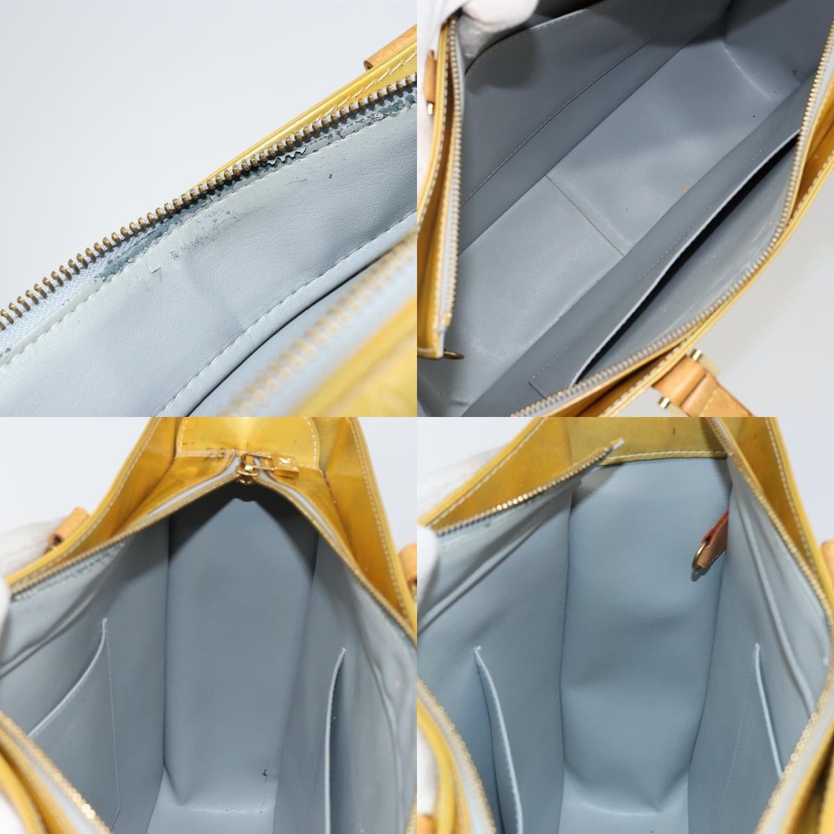 Louis Vuitton LOUIS VUITTON Monogram Vernis Columbus Tote Bag Gris M91028 Size ONE SIZE - 12 Thumbnail