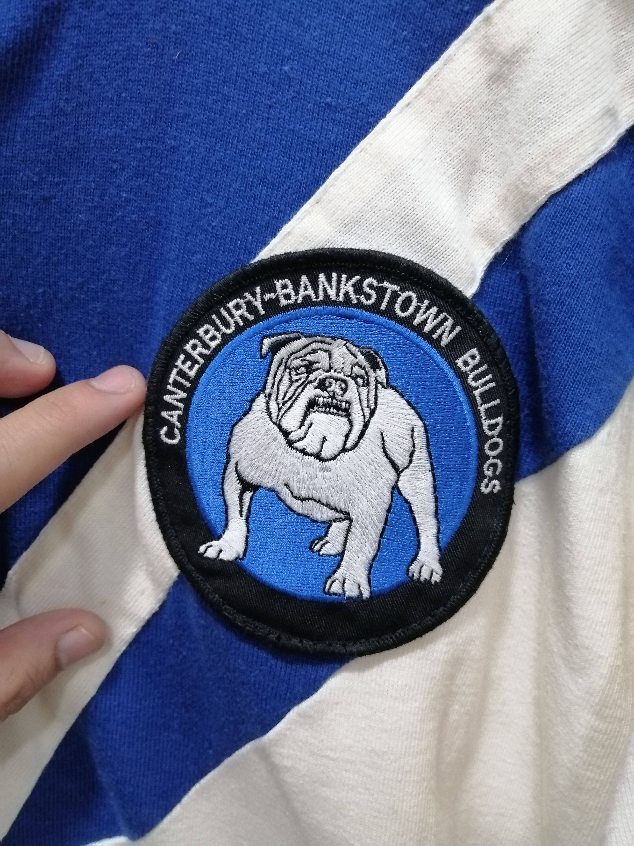 Canterbury of New Zealand vintage 90's Canterbury banks town bulldog polo rugby shirt Size US M / EU 48-50 / 2 - 7 Thumbnail