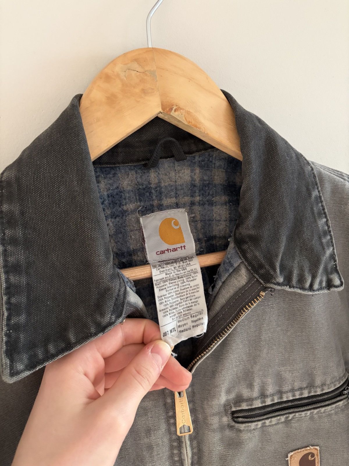 Carhartt Vintage Boxy Distressed faded Carhartt J97 Detroit Jacket Size US M / EU 48-50 / 2 - 2 Thumbnail