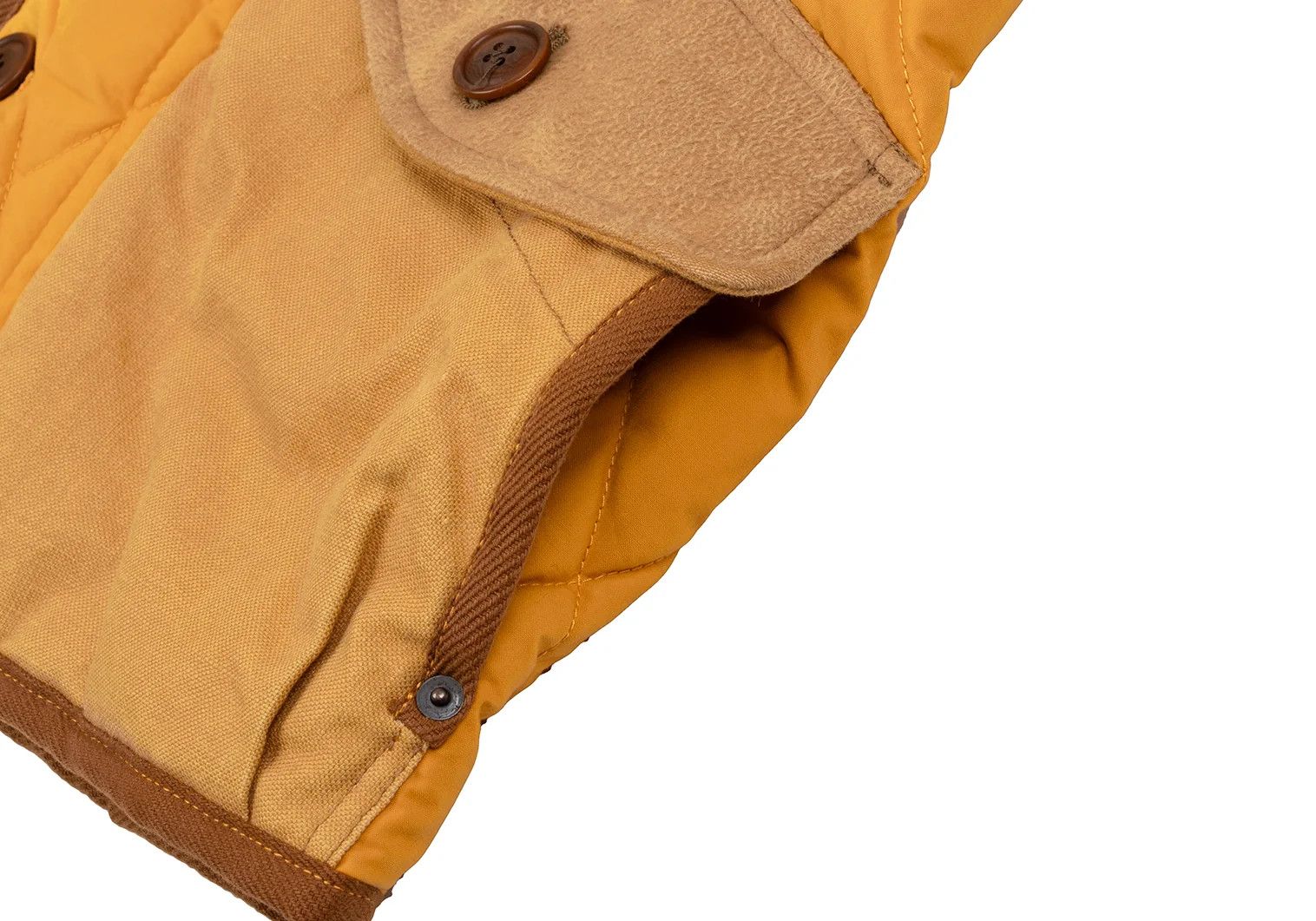 Junya Watanabe Quilted Down Hooded Jacket in Orange Brown XS Size US XS / EU 42 / 0 - 9 Thumbnail