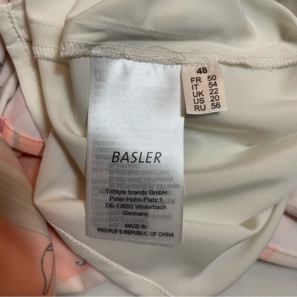 Other NWT New $335 Basler Floral Print Pink Grey A-Line Skirt Siz Size 42" / US 20 - 7 Thumbnail
