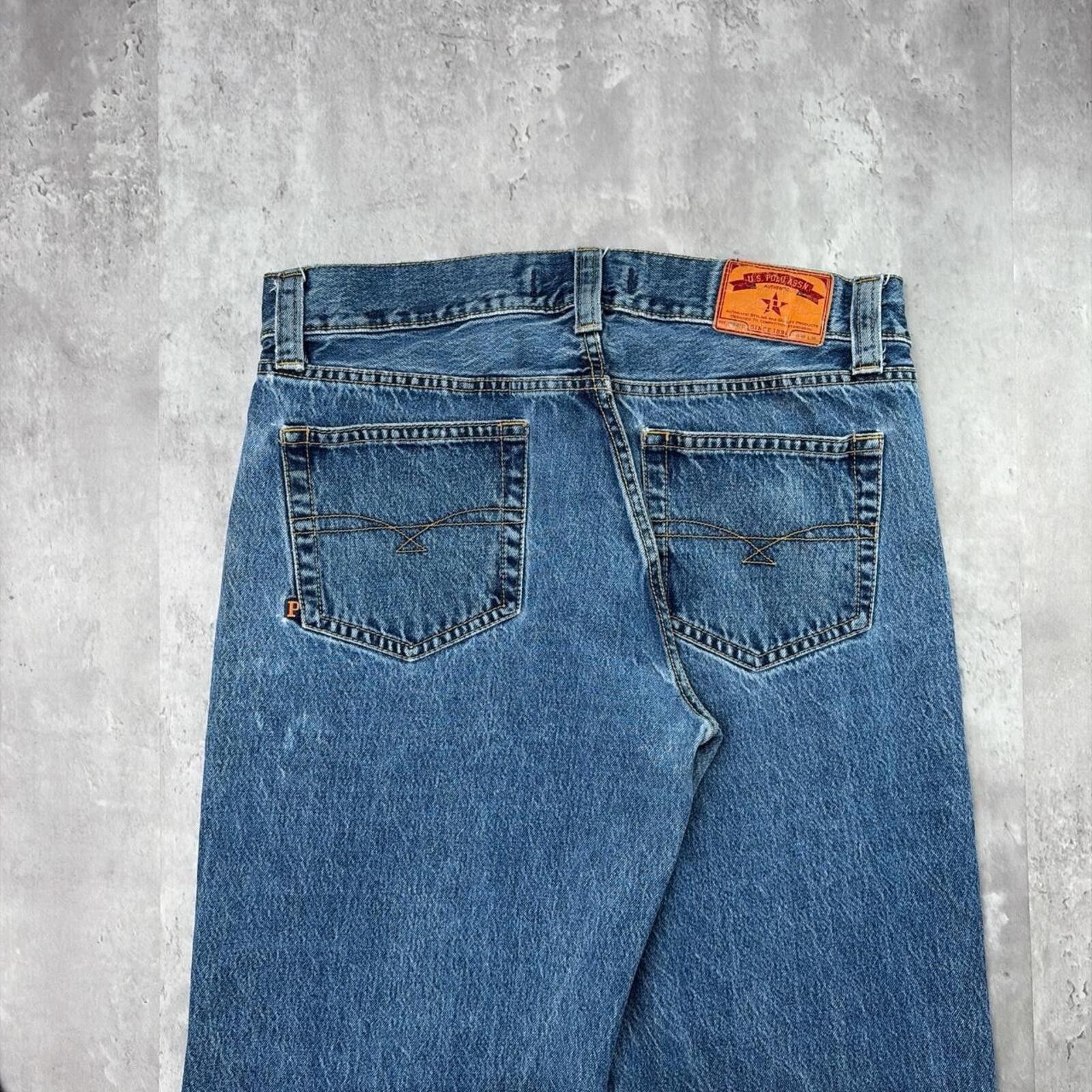 U.S. Polo Assn. Y2K Blue U.S. Polo Assn Grunge Baggy Skater Denim Jeans Size US 36 / EU 52 - 2 Thumbnail