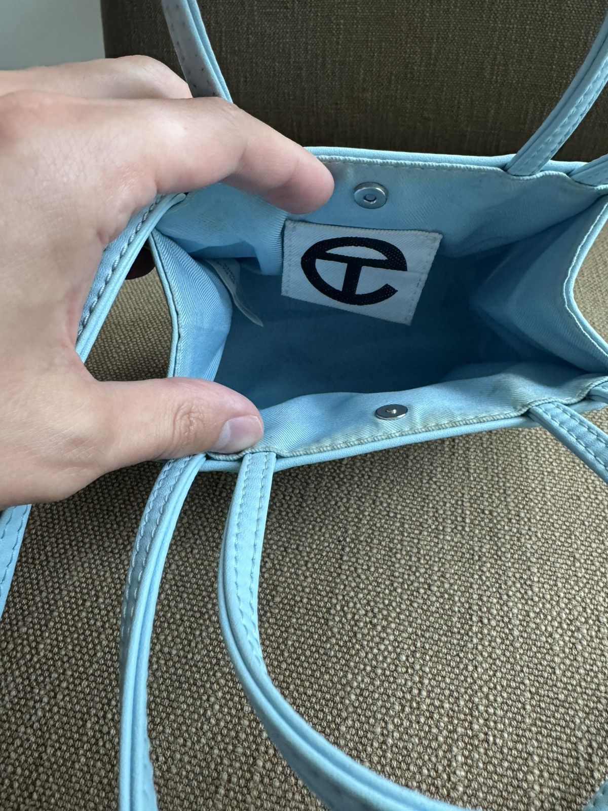 Telfar Small Shopping Bag - Pool Blue Size ONE SIZE - 3 Thumbnail