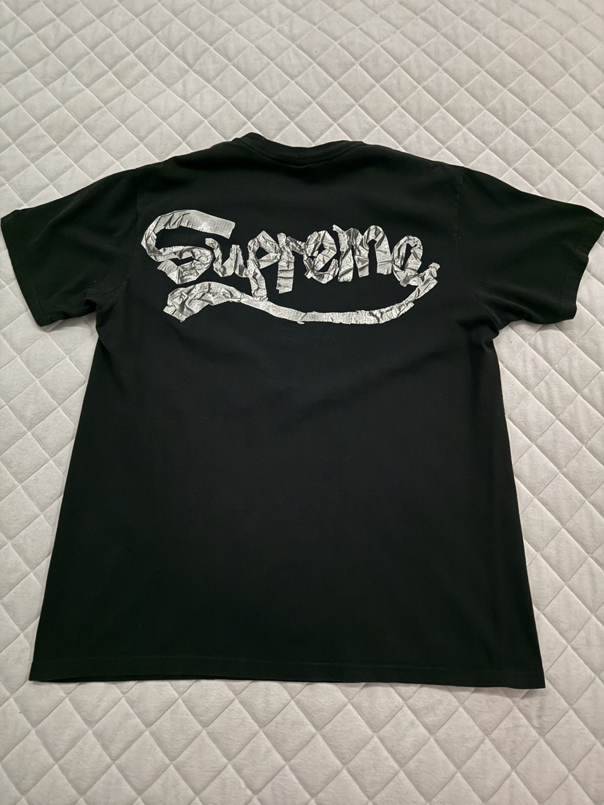 Supreme Supreme ‘Tape’ Black T-Shirt Size US M / EU 48-50 / 2 - 1 Thumbnail
