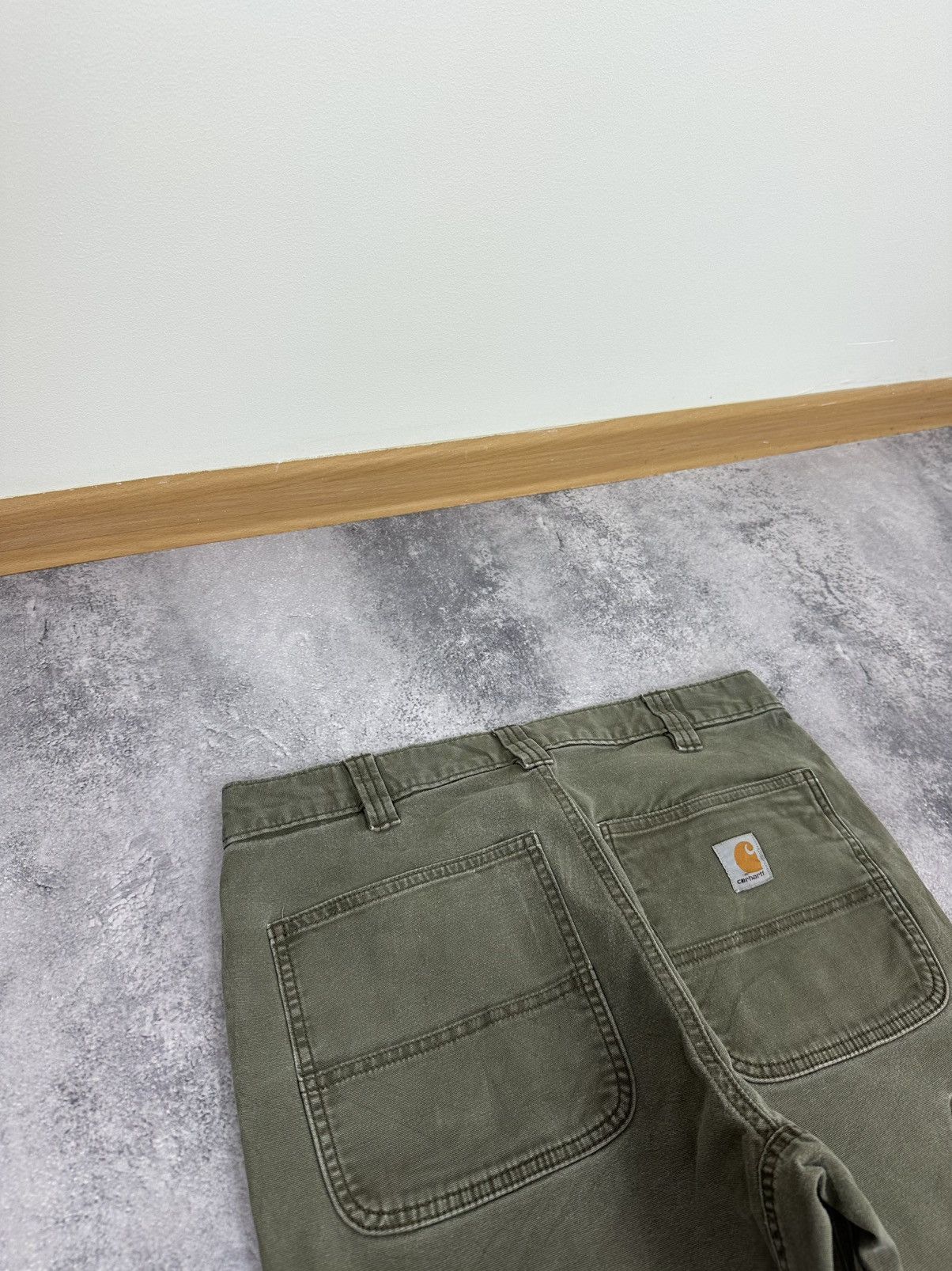 Carhartt Vintage Carhartt Double Knee Faded Khaki Y2K Carpenter Pants Size US 34 / EU 50 - 6 Thumbnail