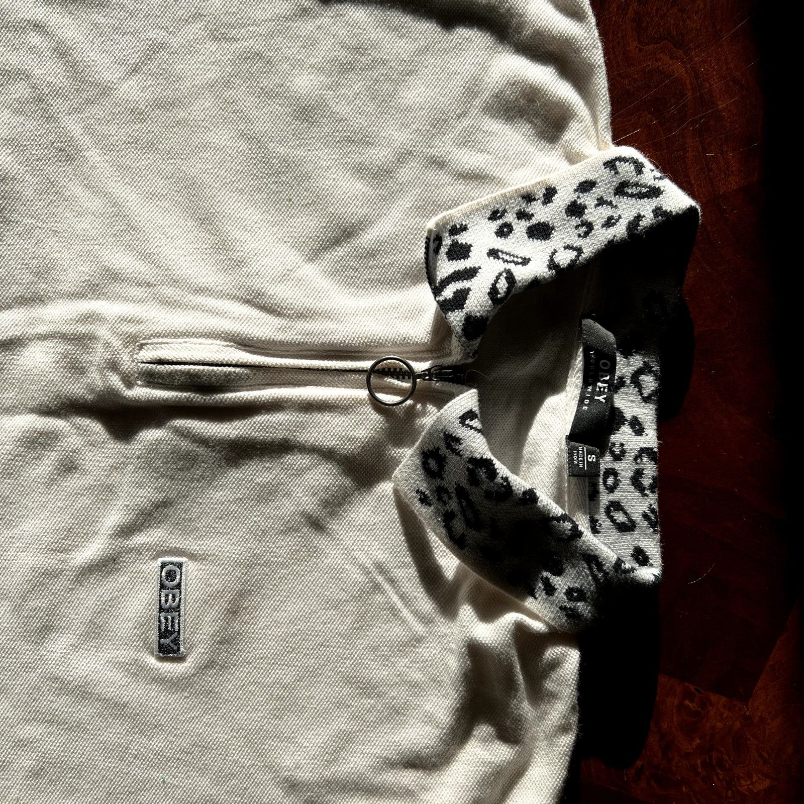 Obey Collared Leopard Print Boxy Crop Size S / US 4 / IT 40 - 2 Thumbnail