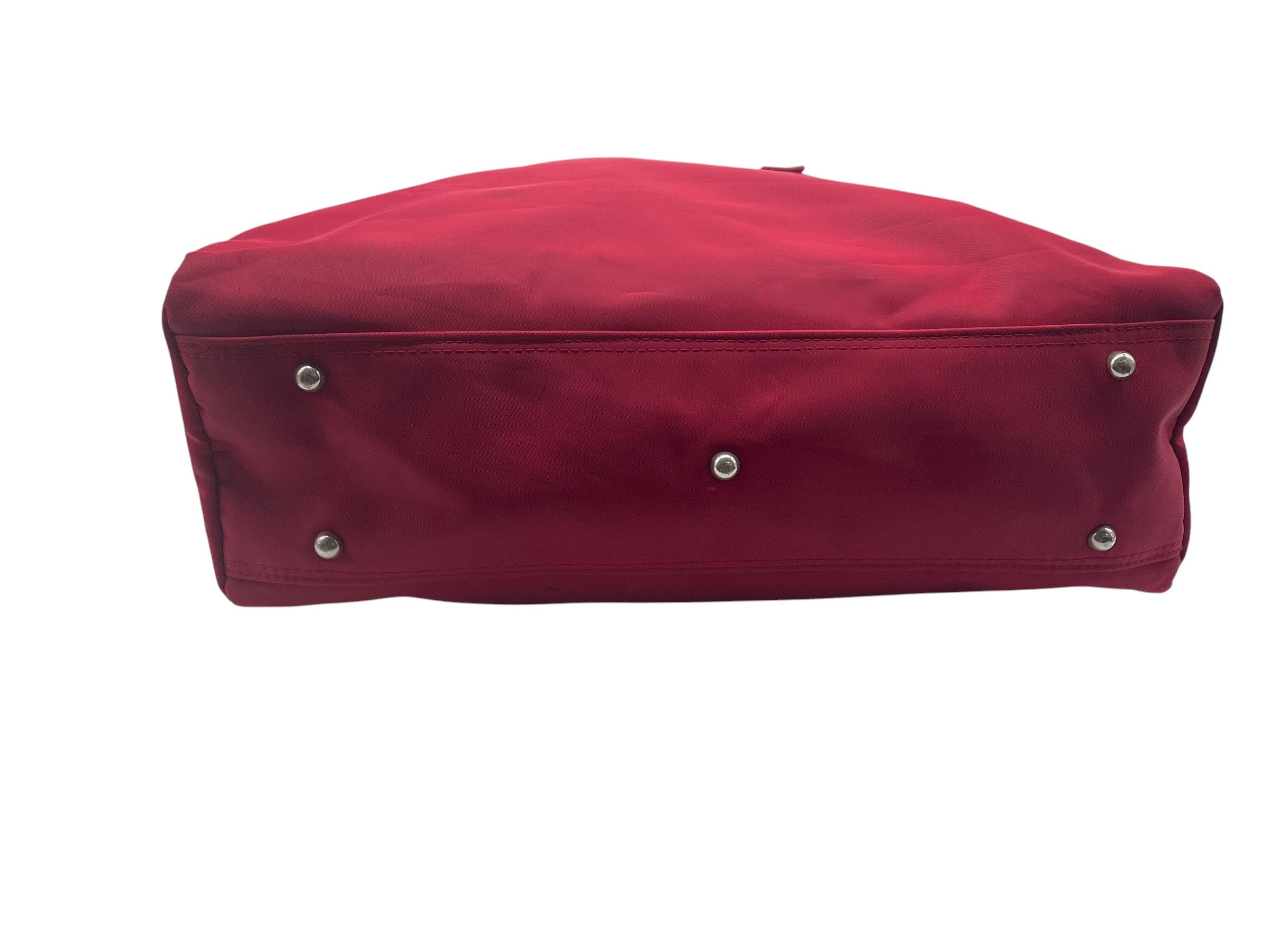 United Colors Of Benetton United Colors of Benetton Red Nylon Weekender Duffel Bag Y2K Size ONE SIZE - 3 Thumbnail