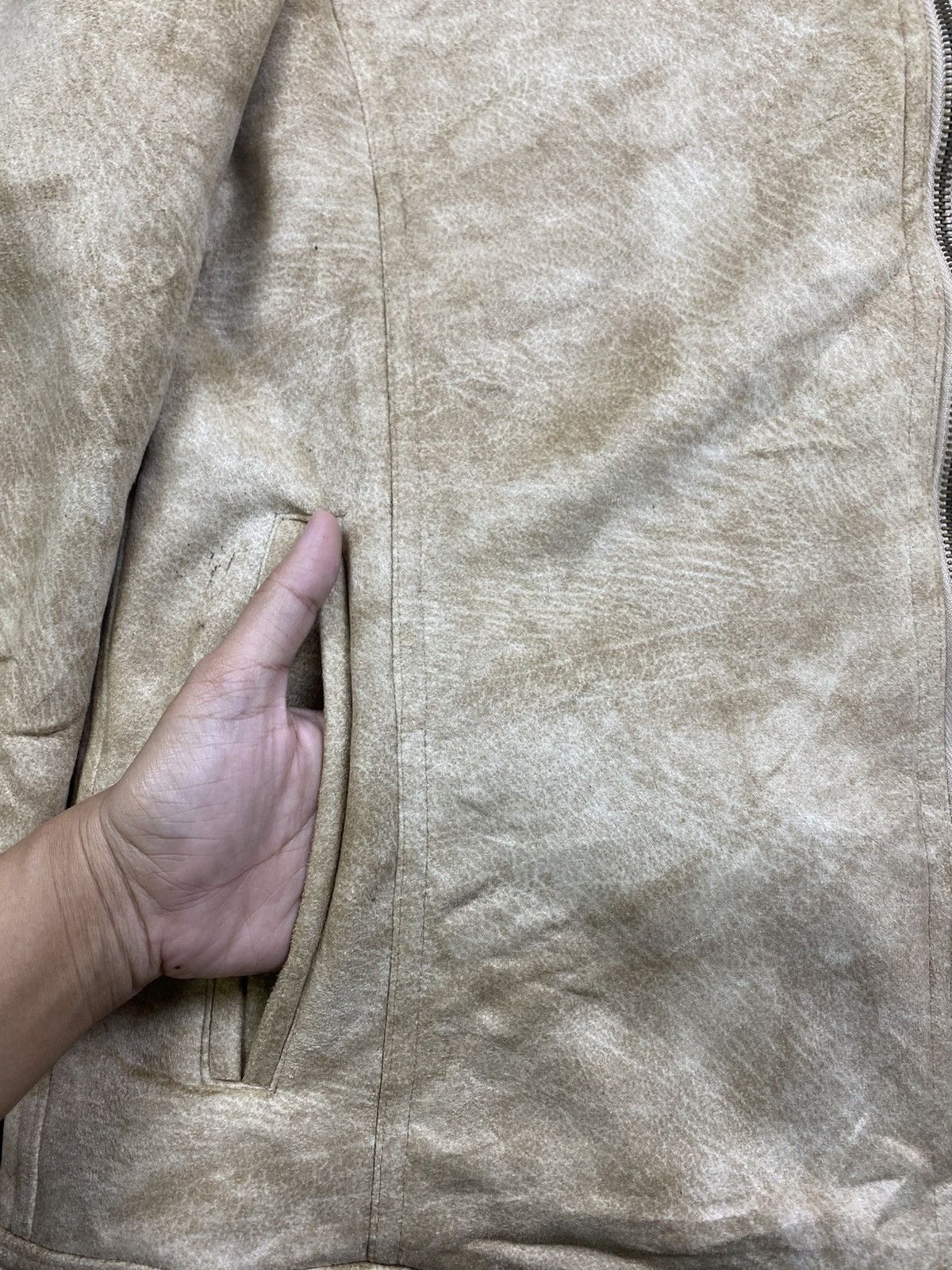 Leather Vintage FINWAY Suede Leather Faux Fur Lined Jacket Size US M / EU 48-50 / 2 - 6 Thumbnail
