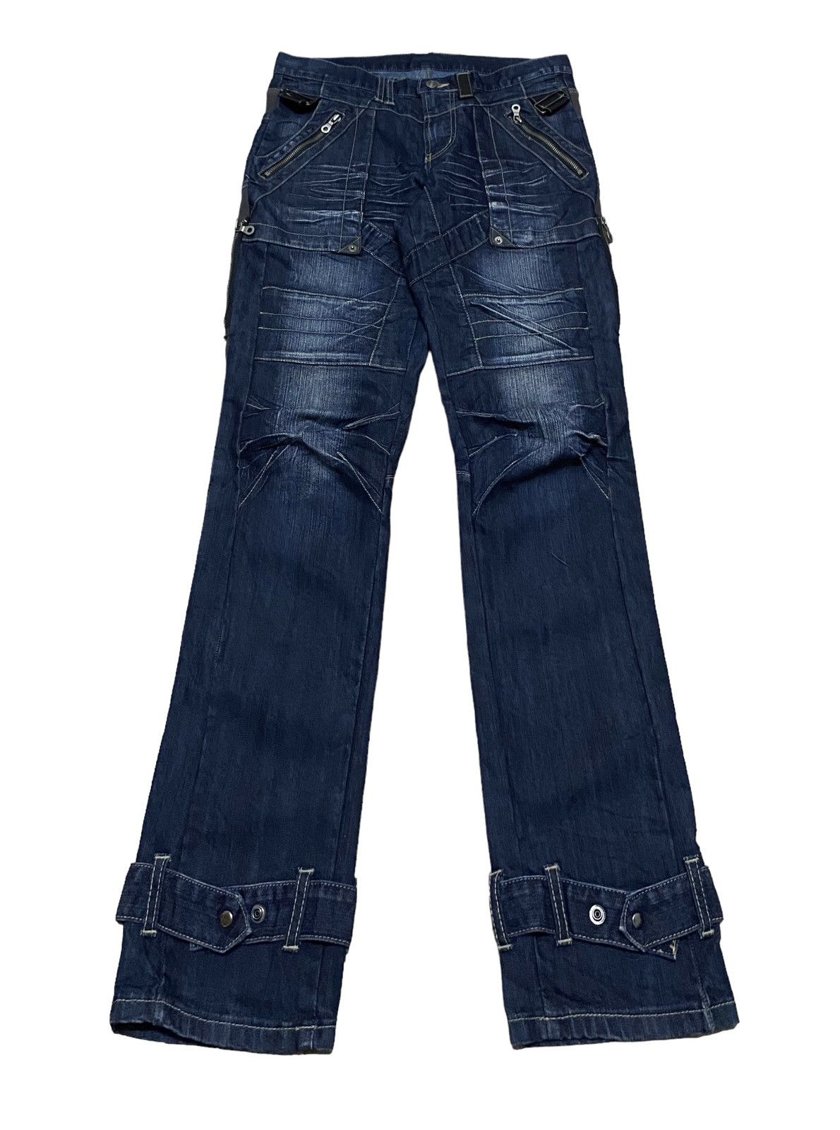 14th Addiction × Le Grande Bleu (L.G.B.) × PPFM Very Rare Vintage Japanese Brand PPFM Tactical Jeans 2000s Size US 32 / EU 48 - 1 Thumbnail