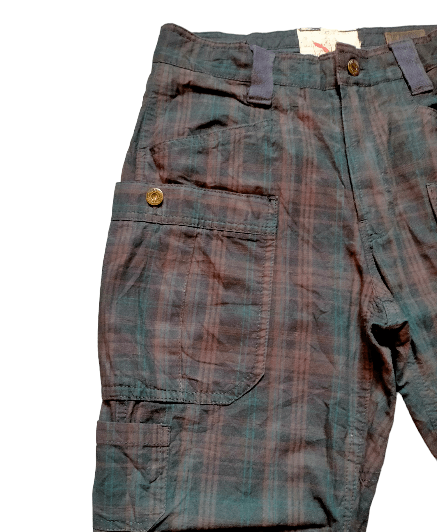 Hysteric Glamour Made in japan Back Number Tactical Multipocket Plaid Pants Size US 30 / EU 46 - 4 Thumbnail