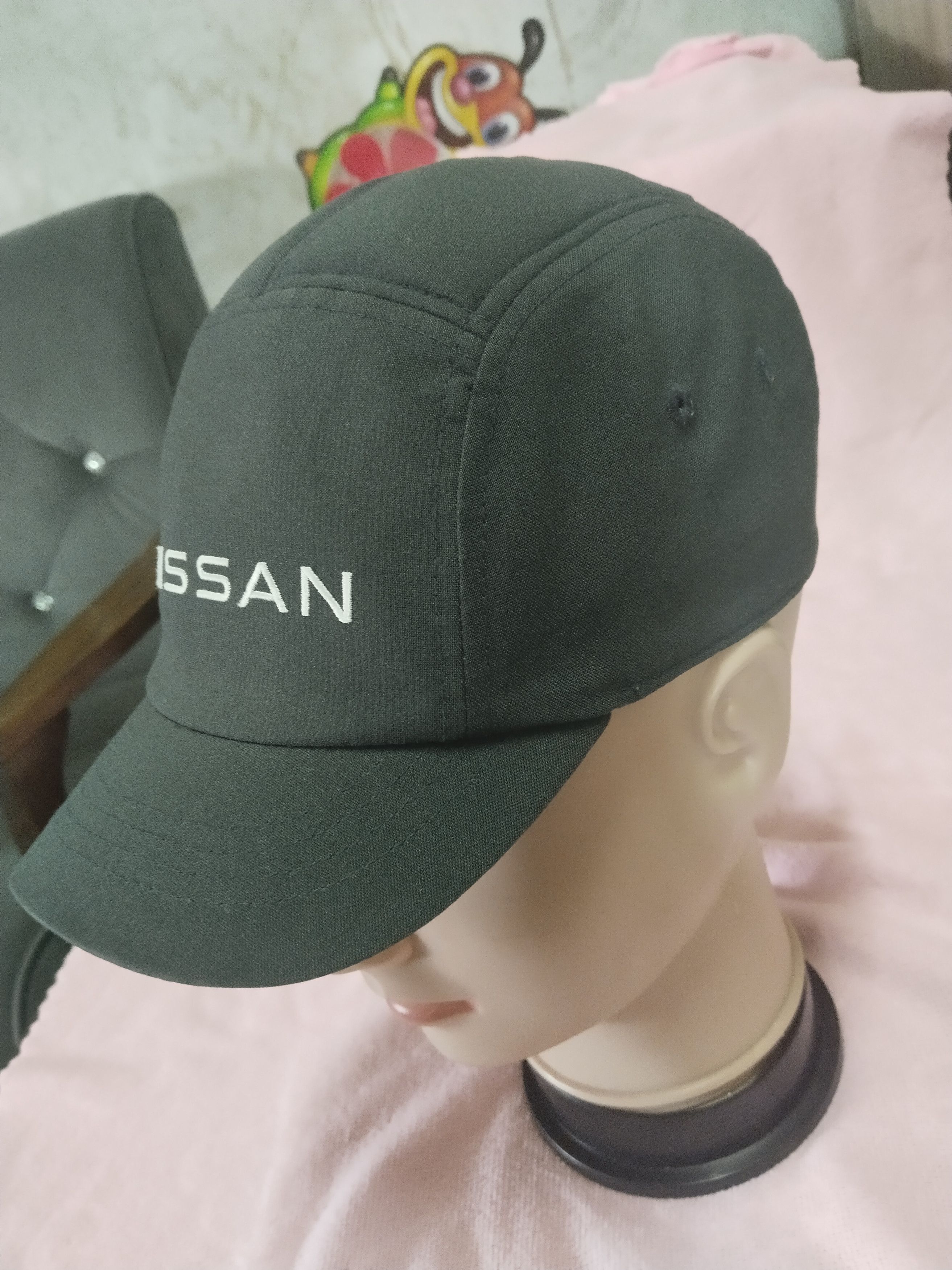 Japanese Brand VINTAGE NISSAN 5 PANEL WORKERS CAP HAT Size ONE SIZE - 3 Thumbnail