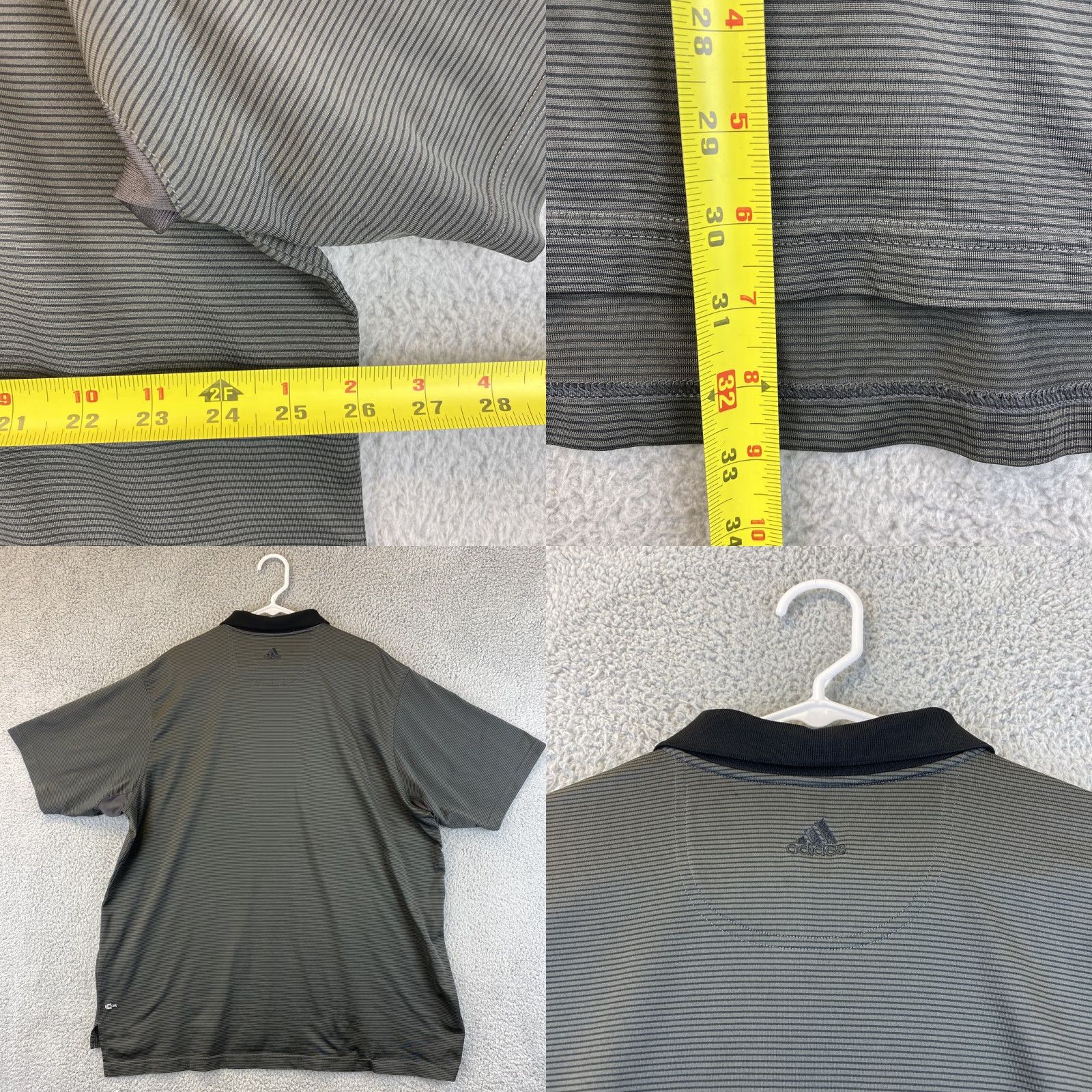 Adidas Adidas Climalite Men's Gray Short Sleeve Polo Golf Shirt 2XL - / 64-1 Size US XXL / EU 58 / 5 - 8 Thumbnail