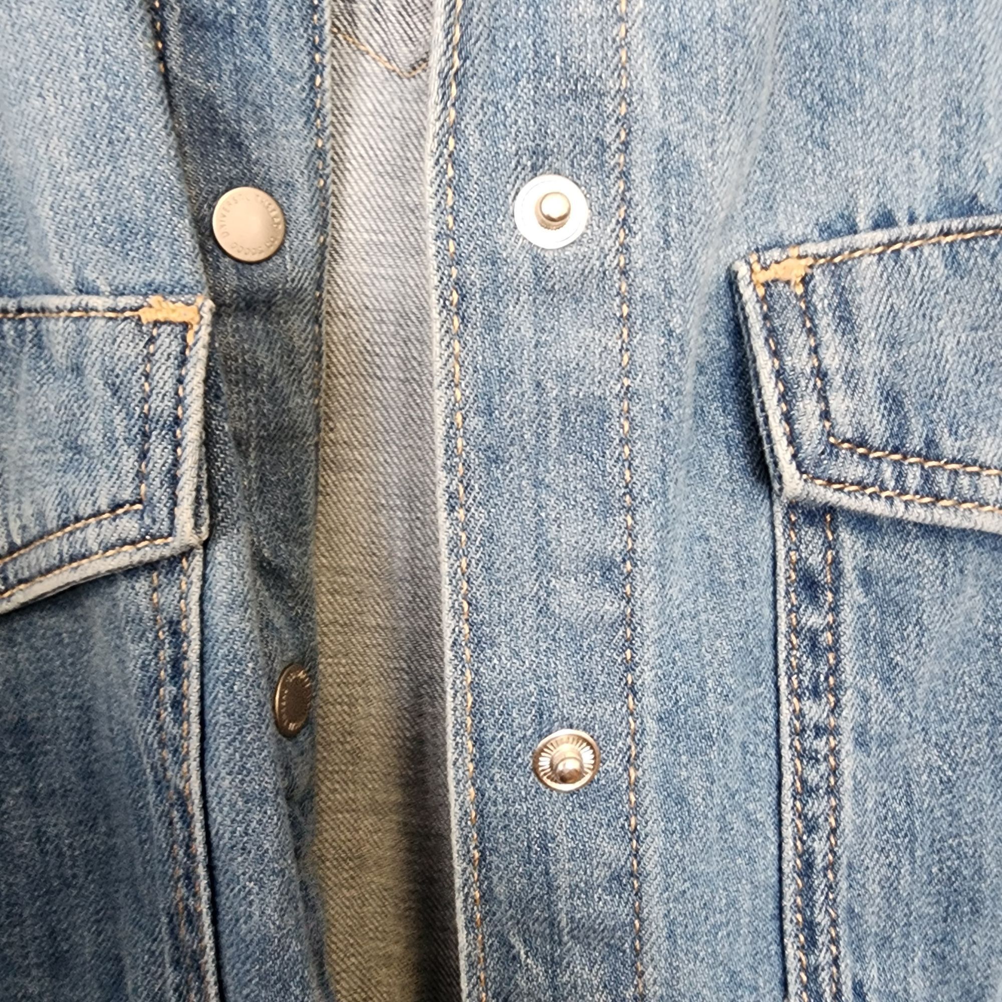 Other Universal threads Long Sleeved Denim Jean Peral Snap Shirt o Size S / US 4 / IT 40 - 4 Thumbnail
