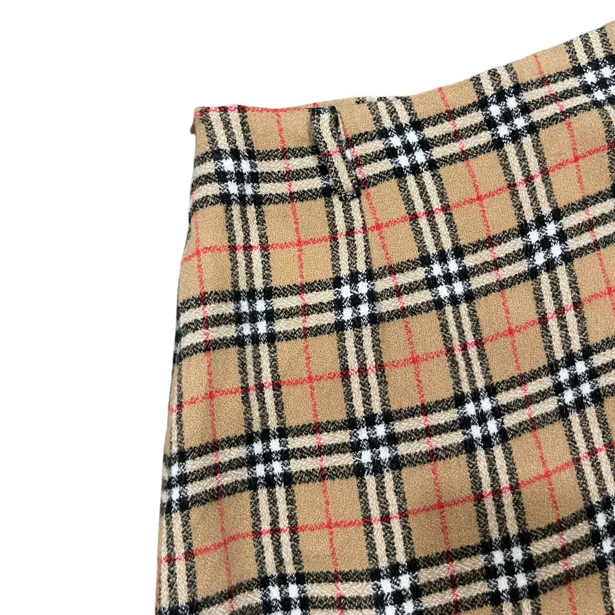 Burberry × Burberry Prorsum Burberrys Made in England Nova Check LambsWool Mini Skirt Size 26" / US 2 / IT 38 - 16 Thumbnail
