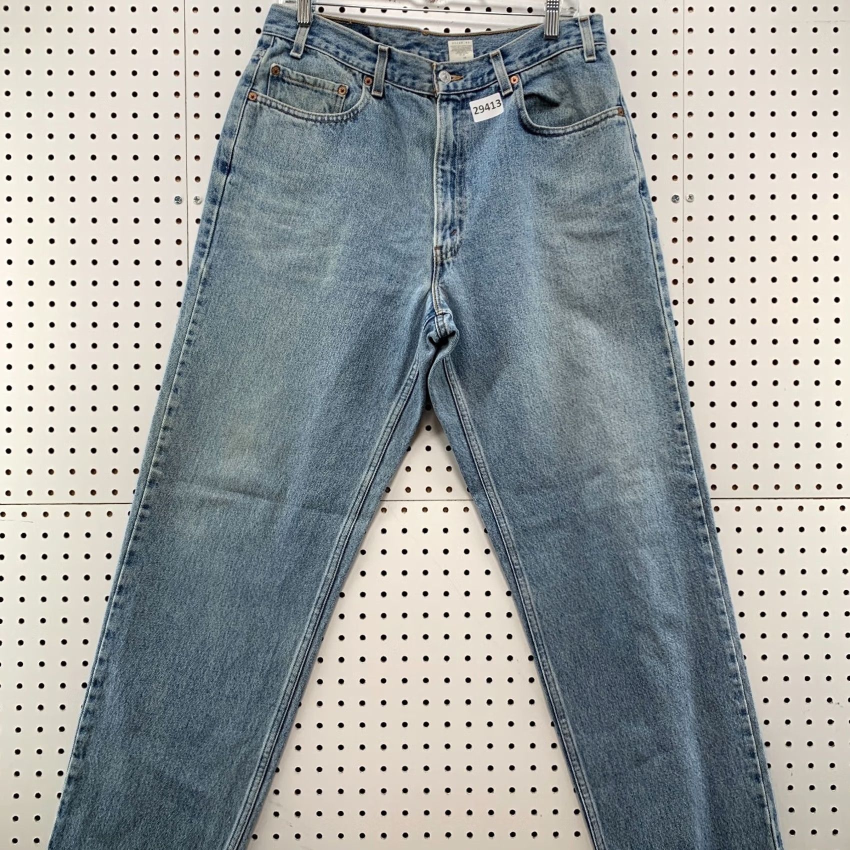 Levi's VINTAGE Levi's 550 Jeans Mens 34 Regular Blue Light Wash 90s Denim Straight 34x33 Inseam Mens Size US 34 / EU 50 - 2 Thumbnail