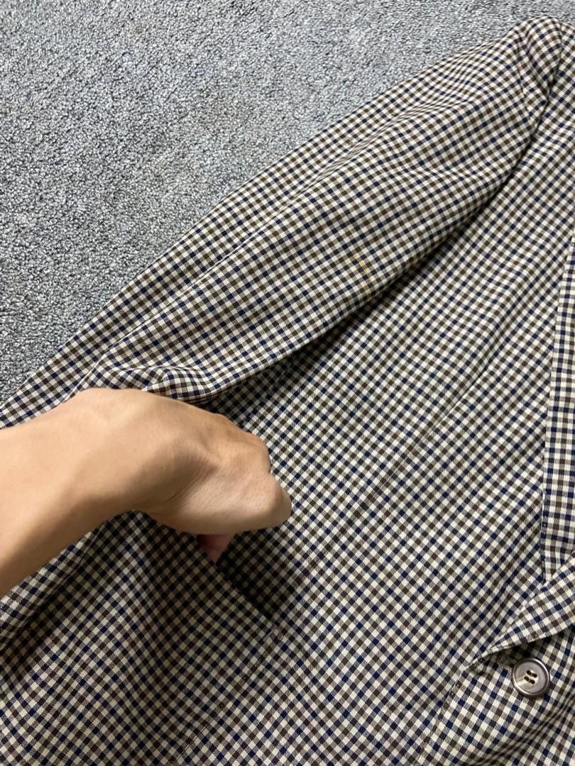 Aquascutum Aquascutum Checkered Single Breasted Blazer (202) Size US XXS / EU 40 - 7 Thumbnail