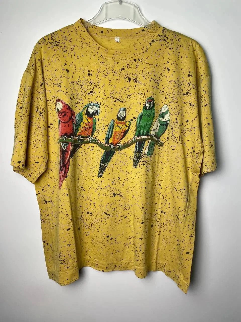 Other PARROT vintage 90s exotic bird jungle zoo animal forrest M Size US M / EU 48-50 / 2 - 1 Thumbnail