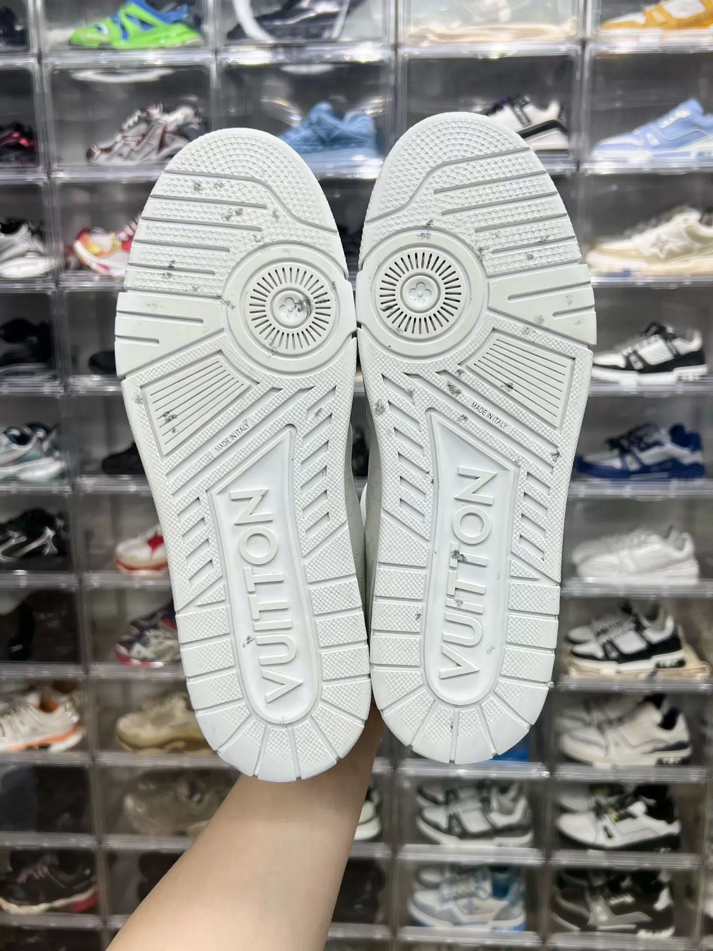 Louis Vuitton LV TRAINER White Floral Monogram UK9/43 Size US 10 / EU 43 - 8 Thumbnail