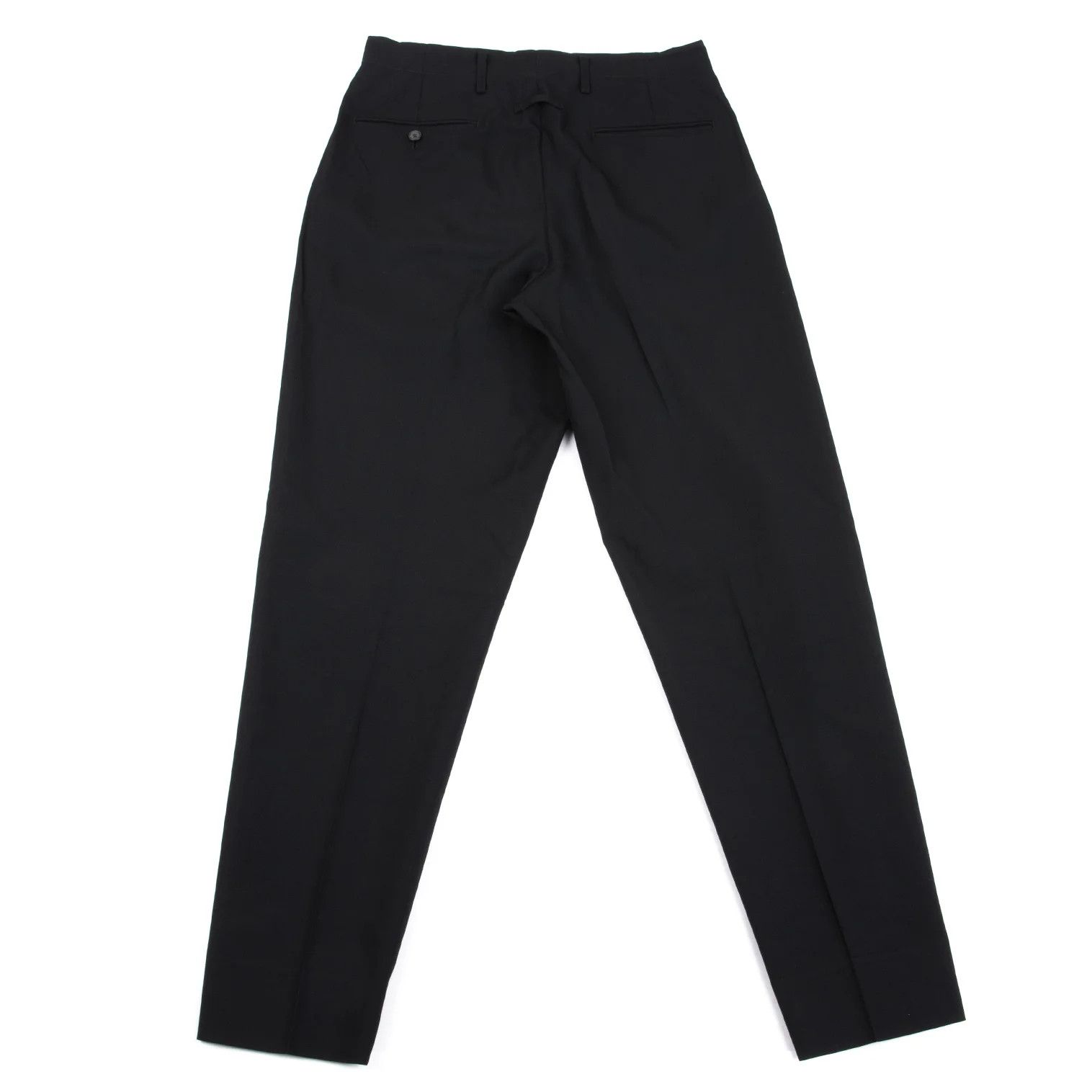 Jean Paul Gaultier Wool Tuck Tapered Pants in Black Size 50 Size US 34 / EU 50 - 10 Thumbnail