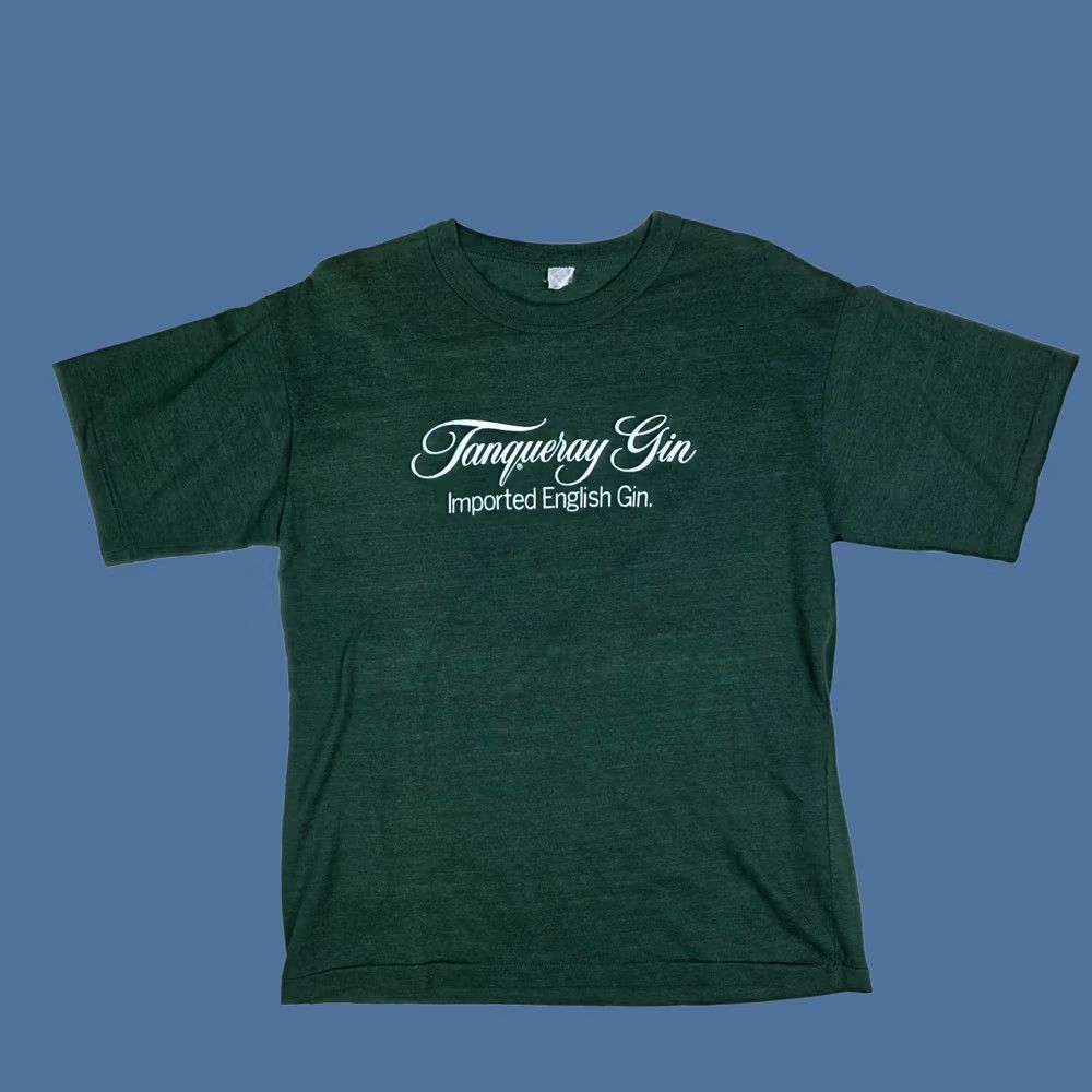Fruit Of The Loom Vintage 80s Tanqueray Gin Single Stitch Shirt March of Dimes Stich Medium Size US M / EU 48-50 / 2 - 1 Thumbnail