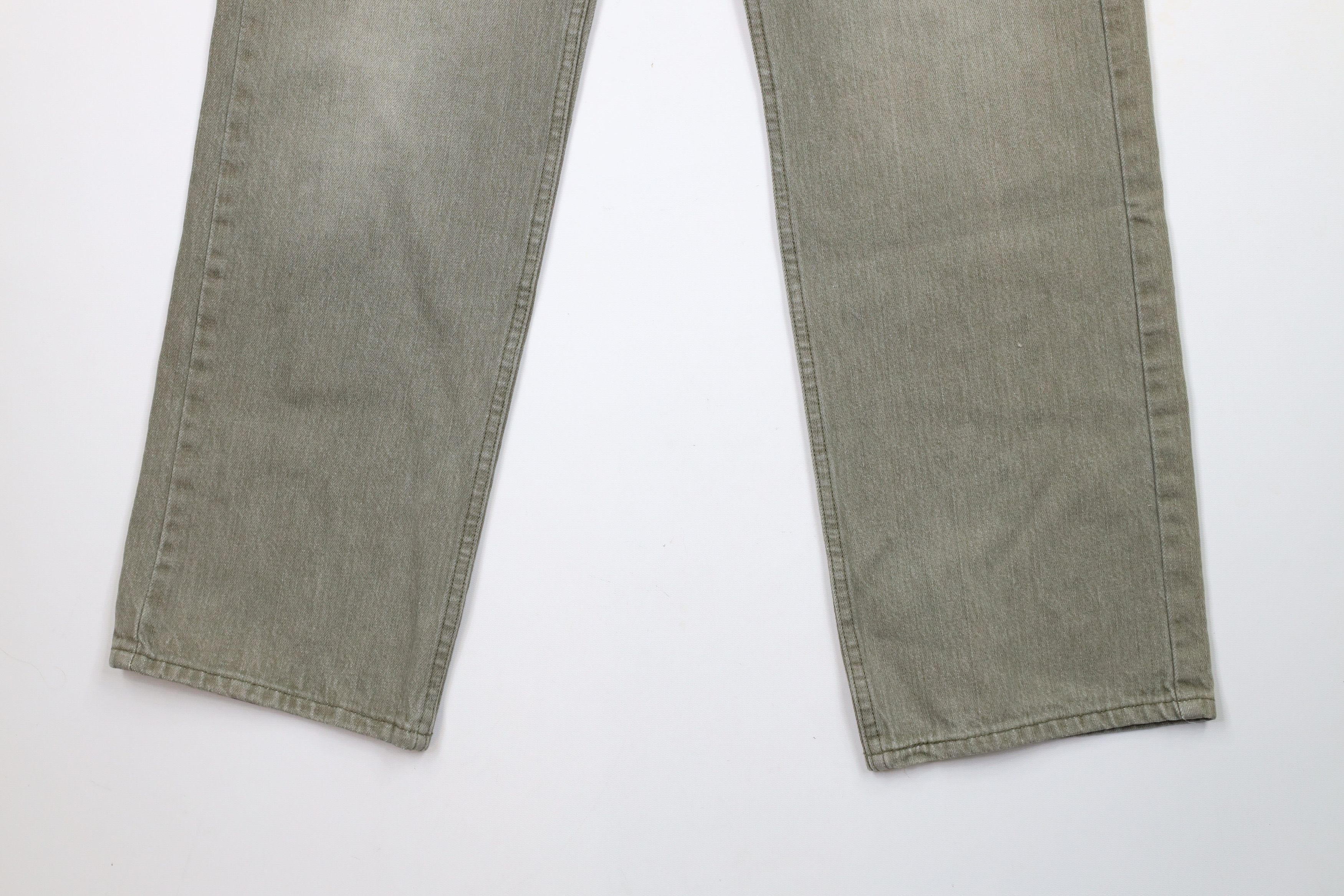 Levi's × Vintage Vintage Y2K 2002 Levis 577 Rise Loose Fit Denim Jeans Green Size 28" / US 6 / IT 42 - 4 Thumbnail