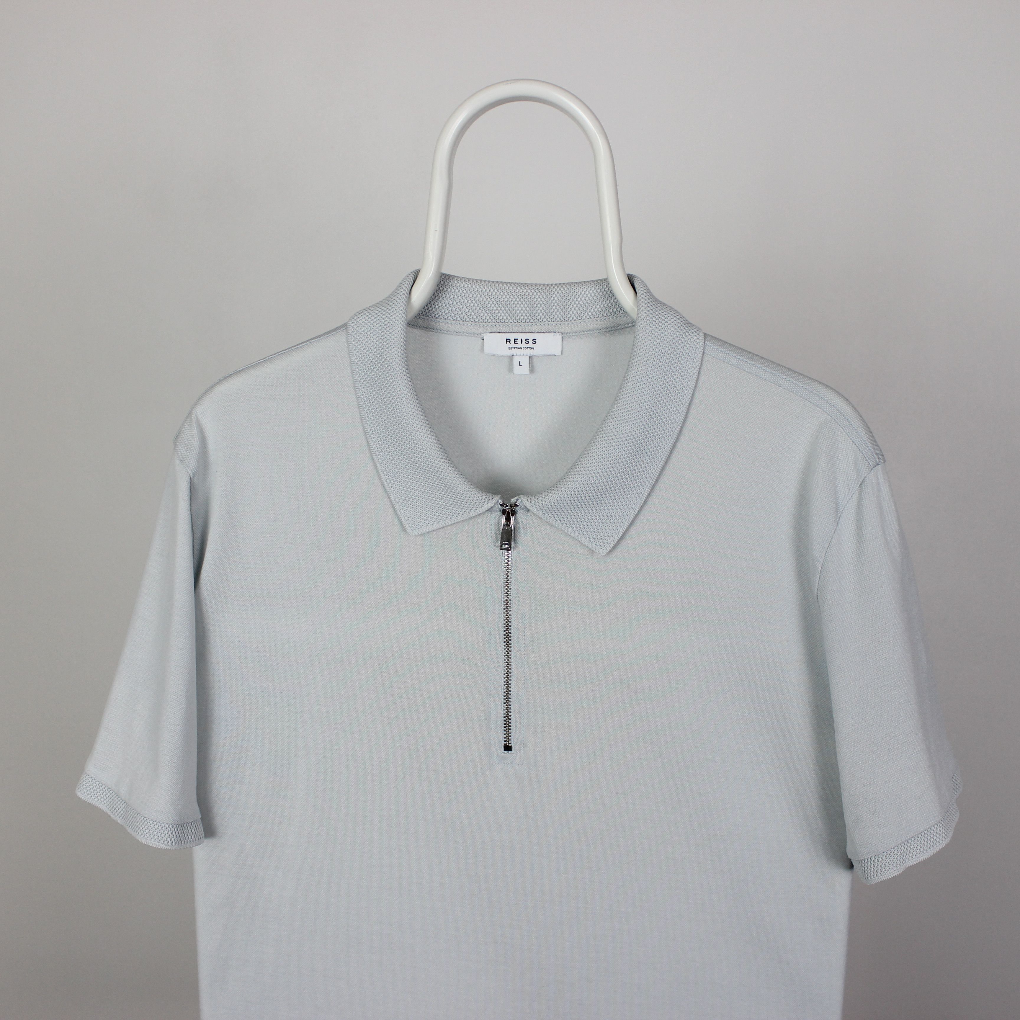 Reiss Reiss polo shirt men cotton zip M L Size US L / EU 52-54 / 3 - 2 Thumbnail