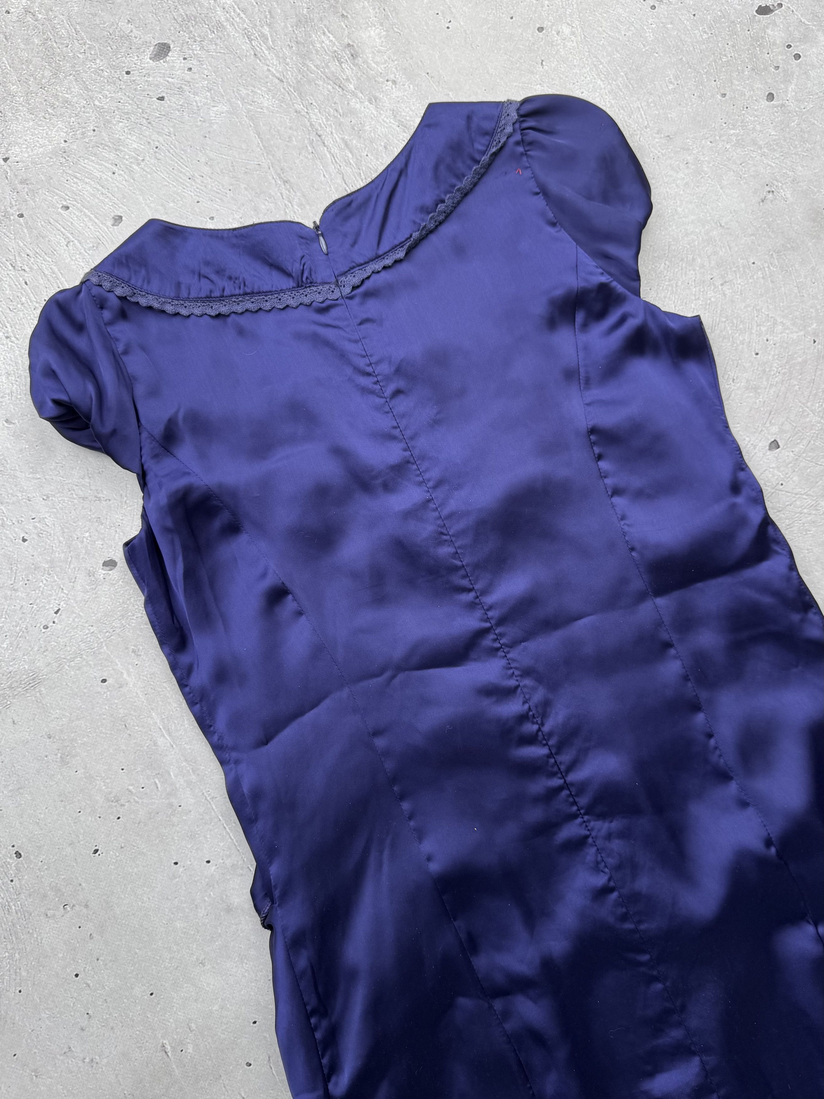 Bebe × Vintage Bebe Vintage Silk Asymmetrical Mini Dress Size M / US 6-8 / IT 42-44 - 11 Thumbnail