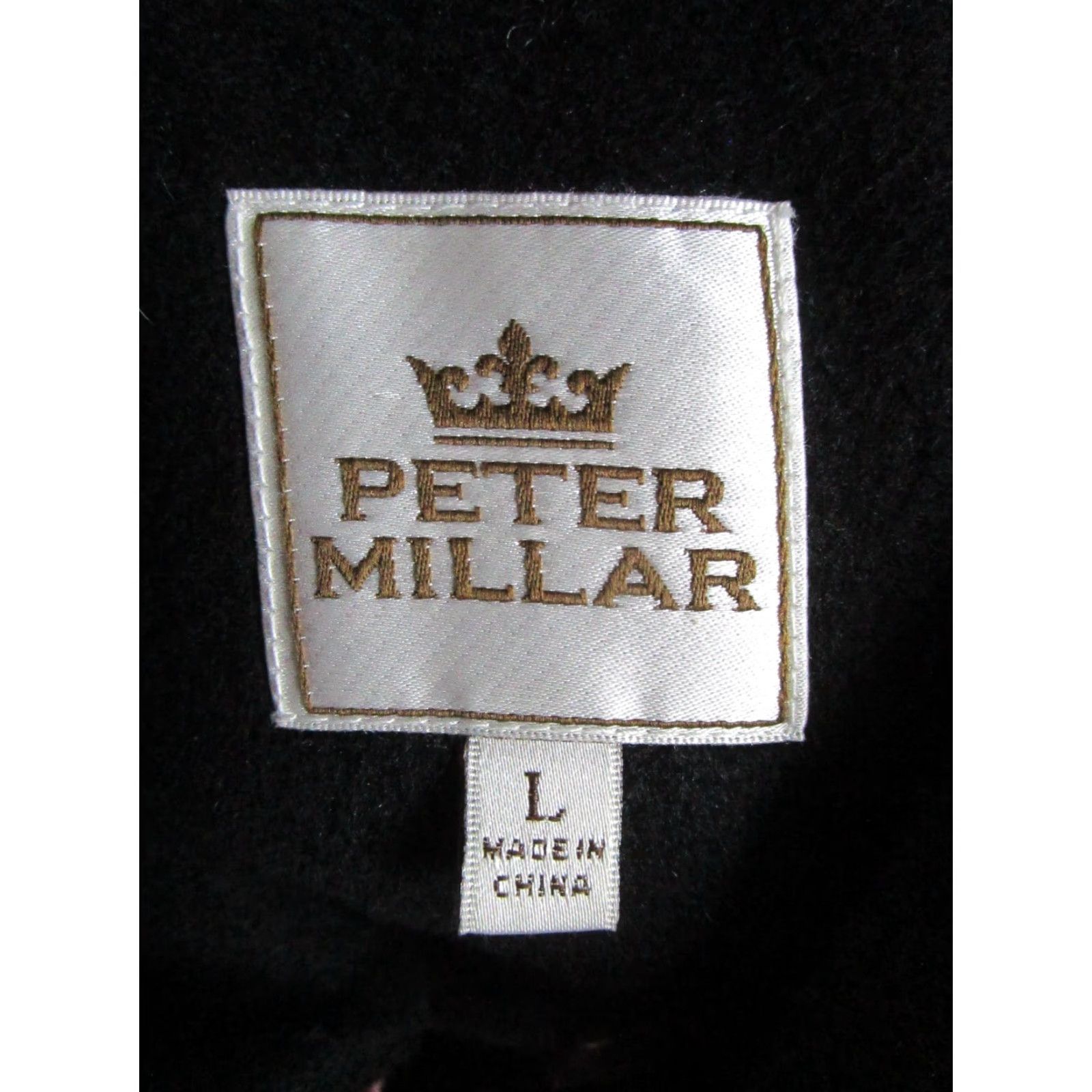 Peter Millar Peter Millar Coat Womens Large Black Golf Cashmere Wool *Logo Size L / US 10 / IT 46 - 3 Thumbnail