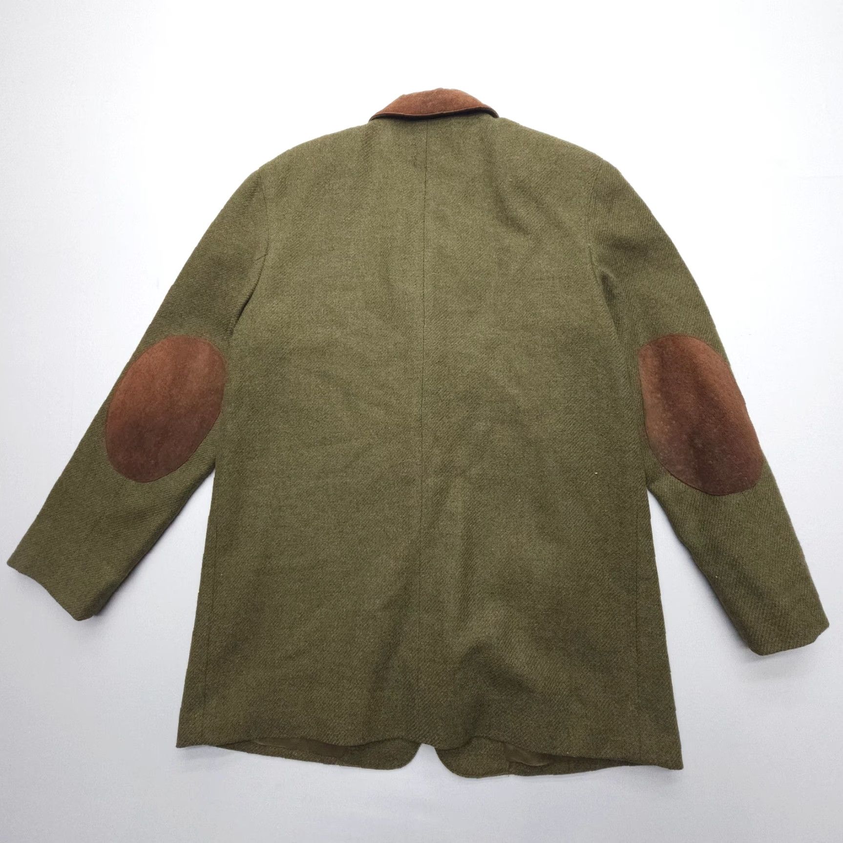 Vintage VINTAGE harvé benard Blazer Womens 14 Green Wool Elbow Patches Benard Holtzman 90s Army 80s Classic Jacket Coat Full Set of Keywords? Size XL / US 12-14 / IT 48-50 - 3 Thumbnail
