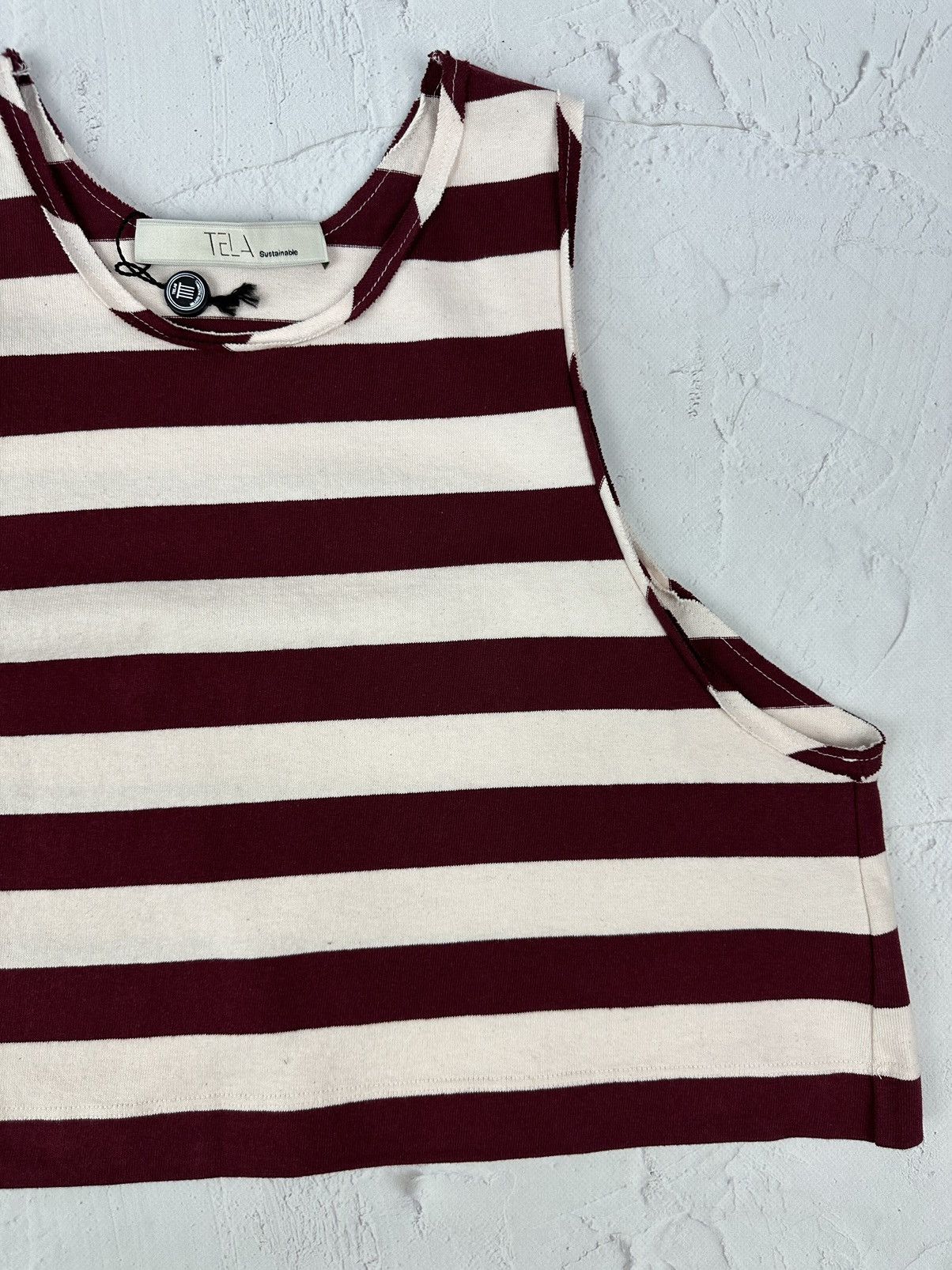 Vintage Tela Stripped Crop Top Size S / US 4 / IT 40 - 3 Thumbnail