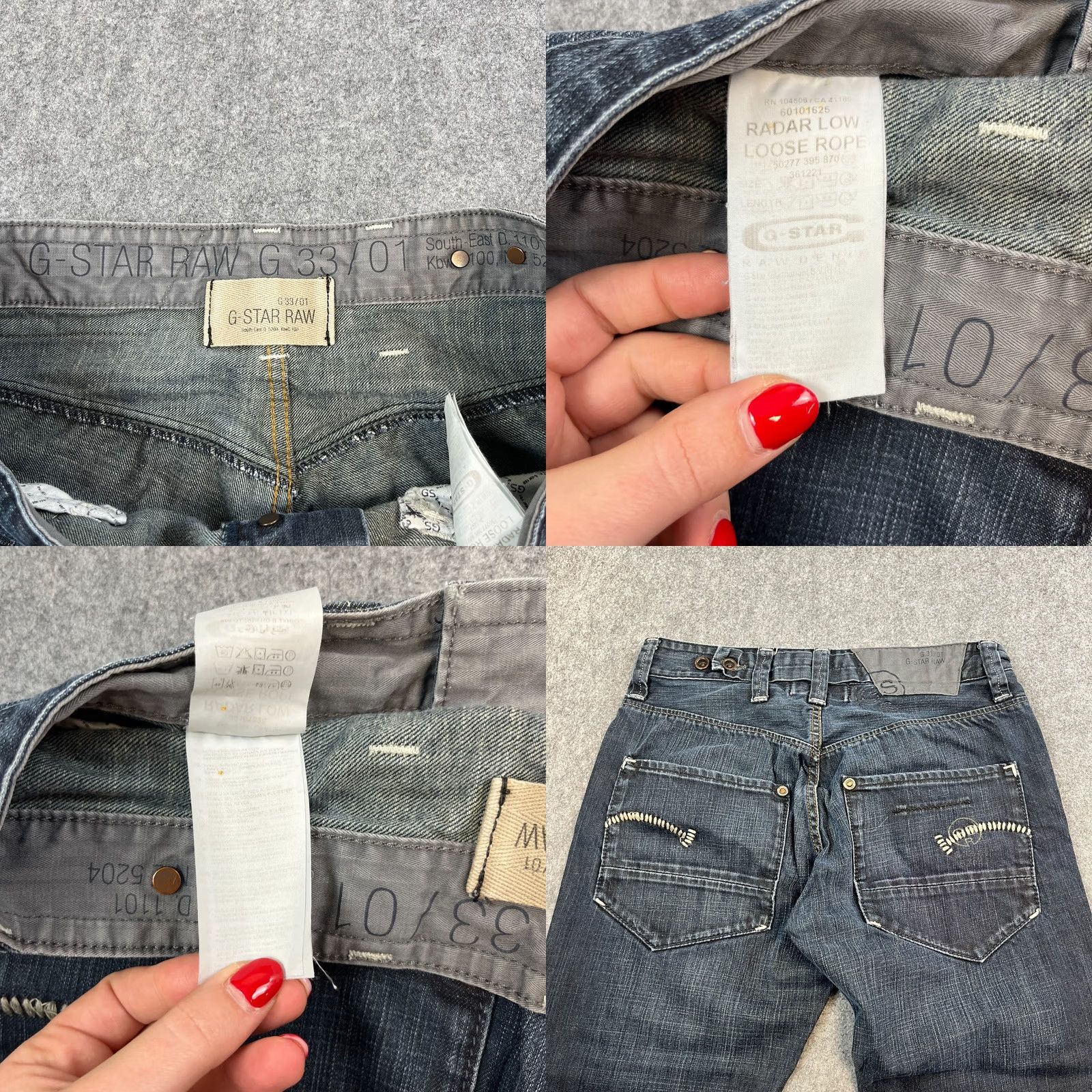 G-Star G-Star Jeans Relaxed Straight 32 Regular Denim Blue Vintage Y2K Mens 5-Pocket Classic Comfort Dark Wash Denim Size US 32 / EU 48 - 8 Thumbnail