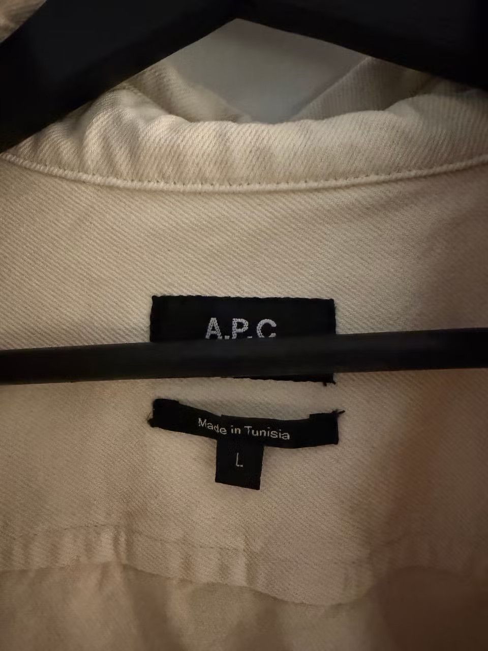 A.P.C. APC Overshirt - Cream Size US L / EU 52-54 / 3 - 2 Thumbnail