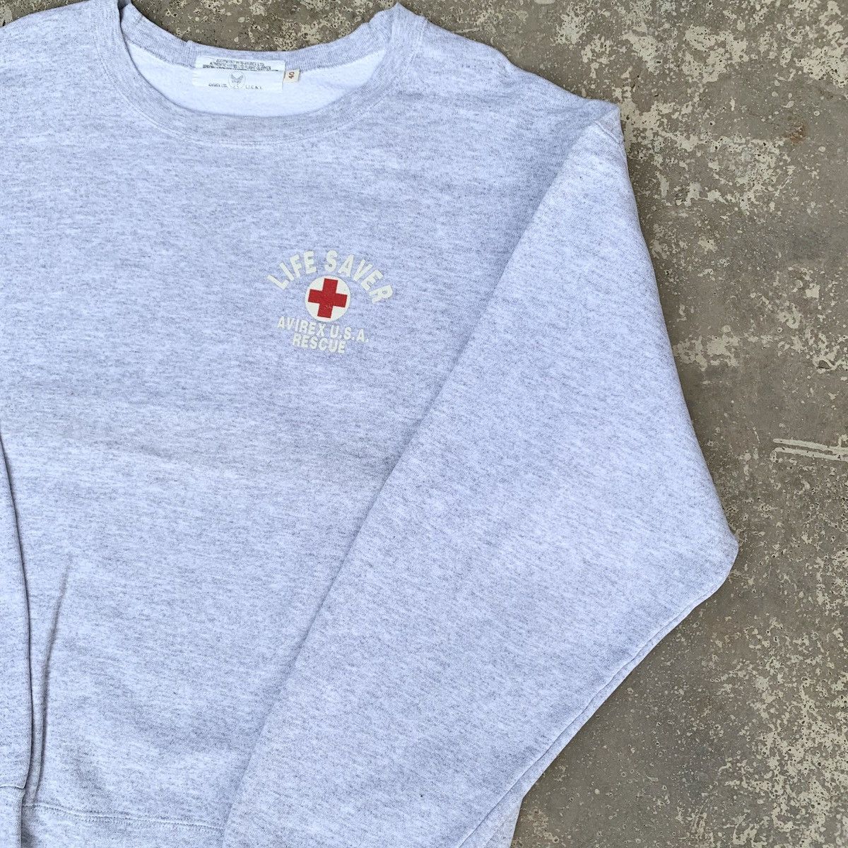 Avirex × Vintage Vintage 90s Life Saver Avirex Usa Crewneck Size US M / EU 48-50 / 2 - 4 Thumbnail