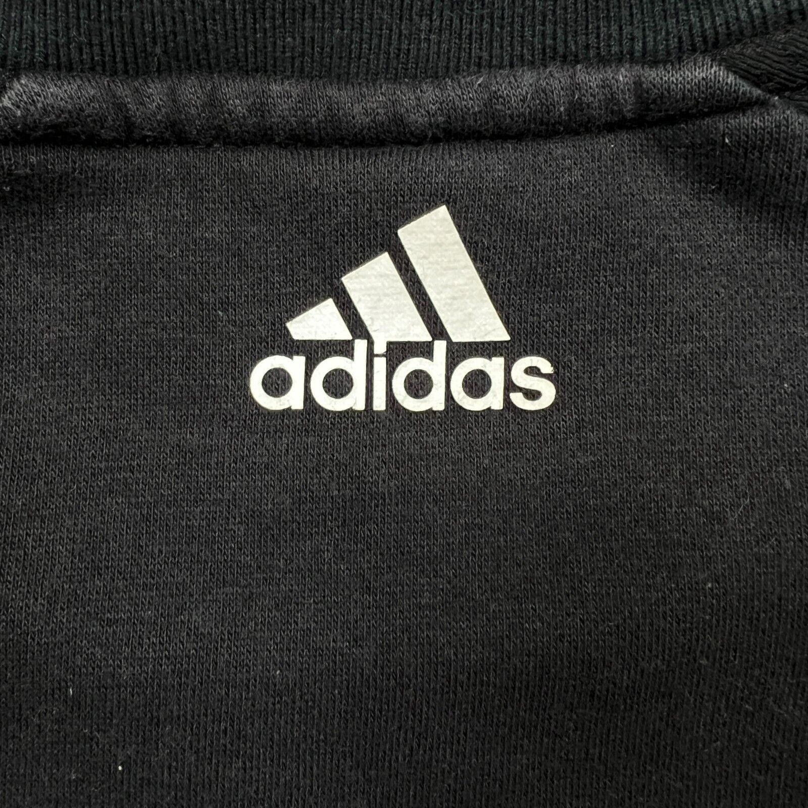 Adidas × Vintage Adidas Sweatshirt Essentials Stripe Spell Out Pullover Crew Size US S / EU 44-46 / 1 - 5 Thumbnail