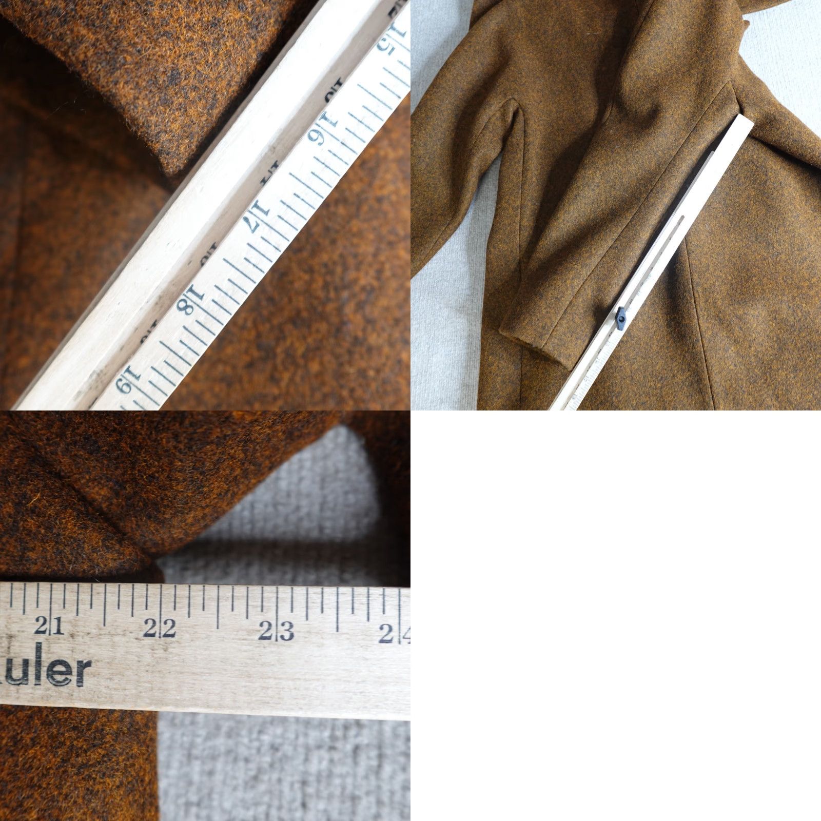 Namacheko Namacheko Coat Mens Wool Brown Caban Coat Medium M Pea Coat Button Front Mid-Length Jacket/Coat Regular Size Type Coat Mens Size US M / EU 48-50 / 2 - 9 Thumbnail