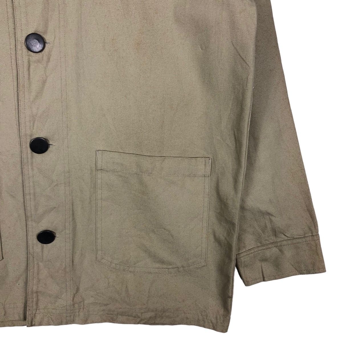 Japanese Brand 🔥Vintage Chore Jacket Majestic New York Big Logo Spell Out Size US L / EU 52-54 / 3 - 5 Thumbnail