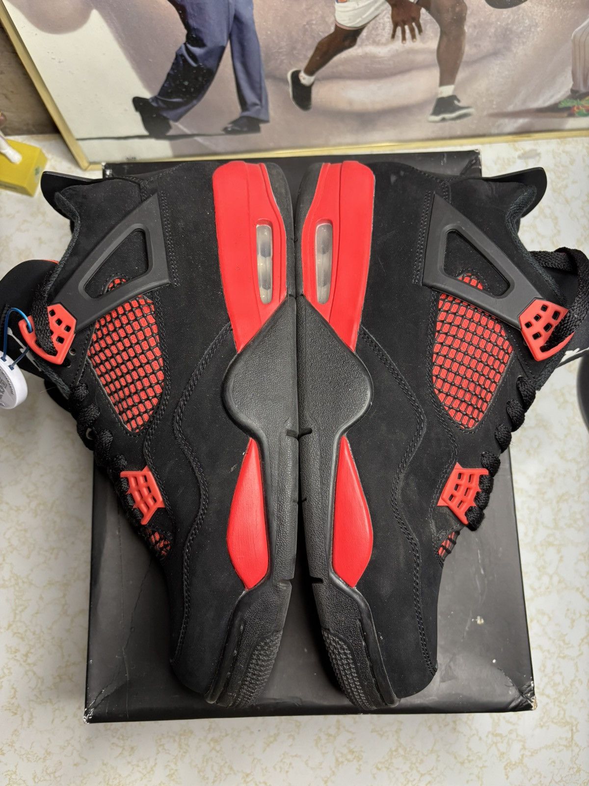 Jordan Brand Jordan Retro 4 ‘red thunder’ Size US 11 / EU 44 - 4 Thumbnail