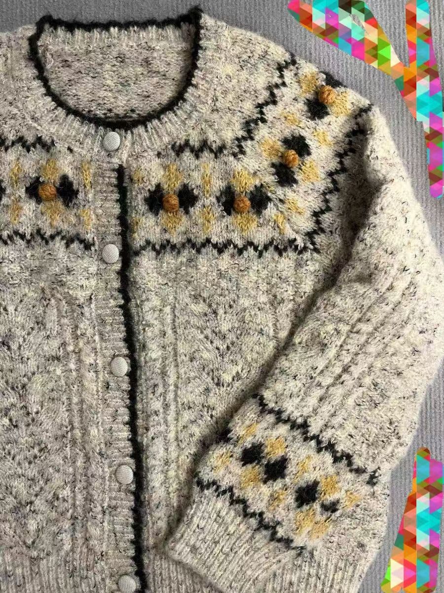 Vintage Streetwear loose-fit knitted cardigan sweater Size US M / EU 48-50 / 2 - 3 Thumbnail