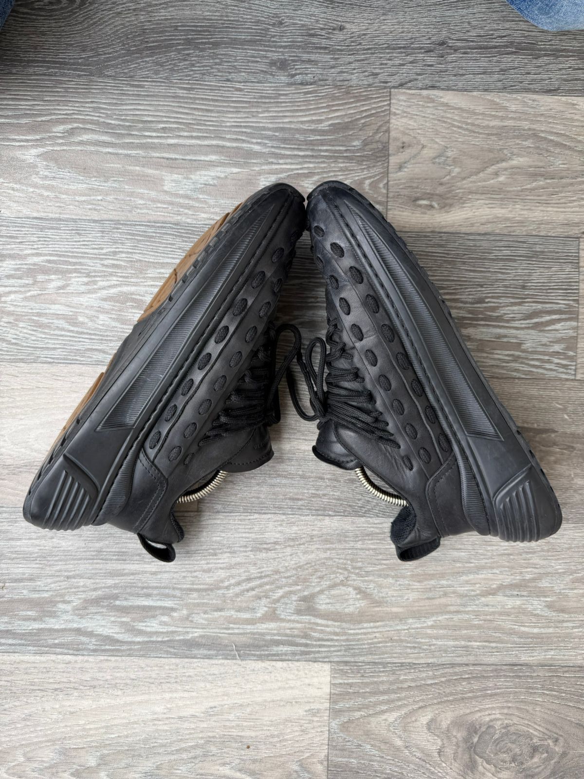 Bottega Veneta Bottega Veneta Black Speedster Lace Up Sneakers Sz 42 Size US 9 / EU 42 - 15 Thumbnail