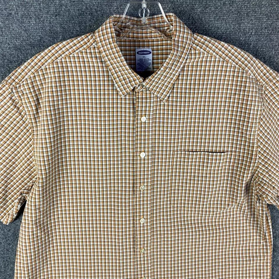 Old Navy Old Navy Shirt Men's Button Up Short Sleeve Tartan Cotton XL Size US XL / EU 56 / 4 - 2 Thumbnail