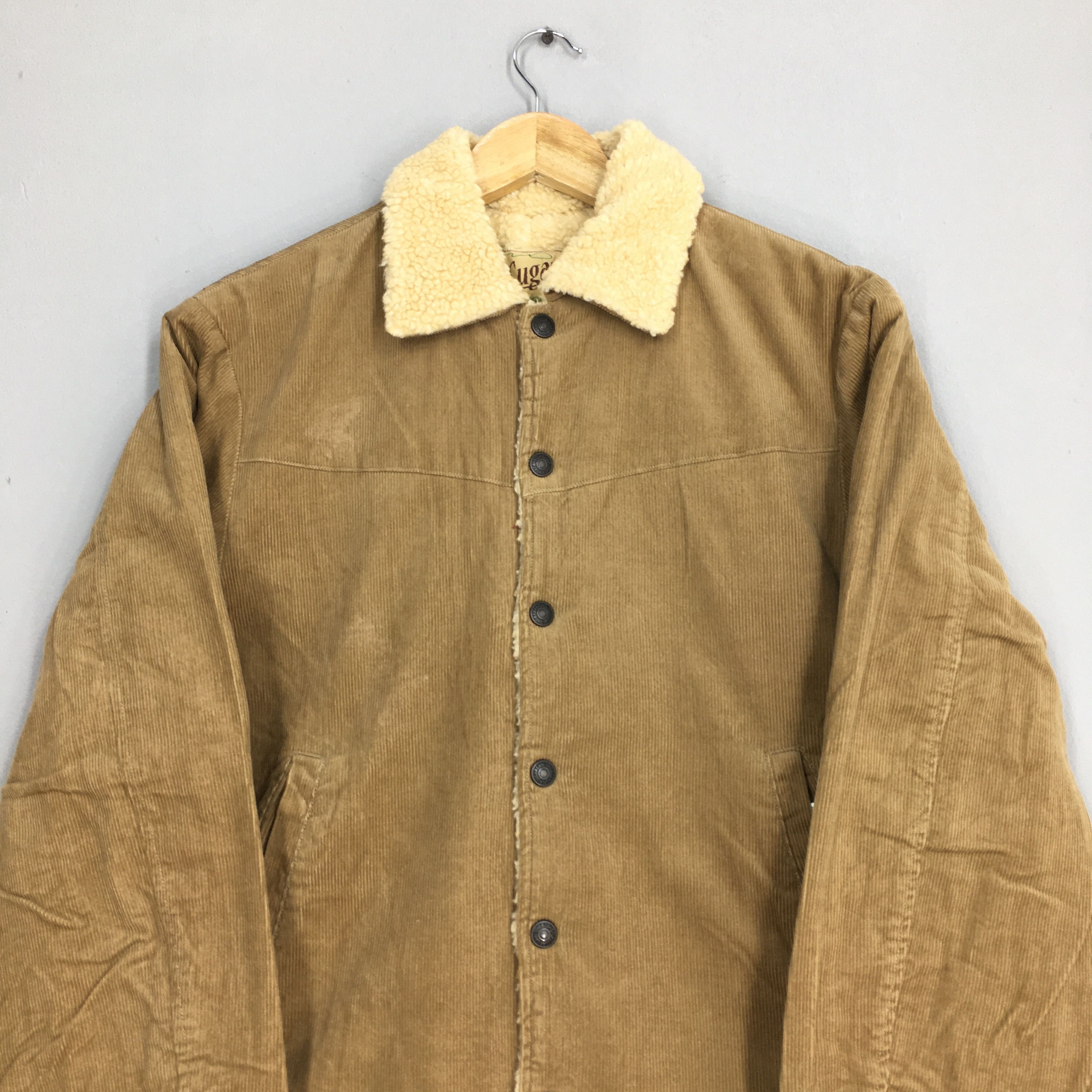 Sugar Cane × Vintage Vintage Sugar Cane Sherpa Corduroy Jeans Jacket Medium Size US M / EU 48-50 / 2 - 2 Thumbnail