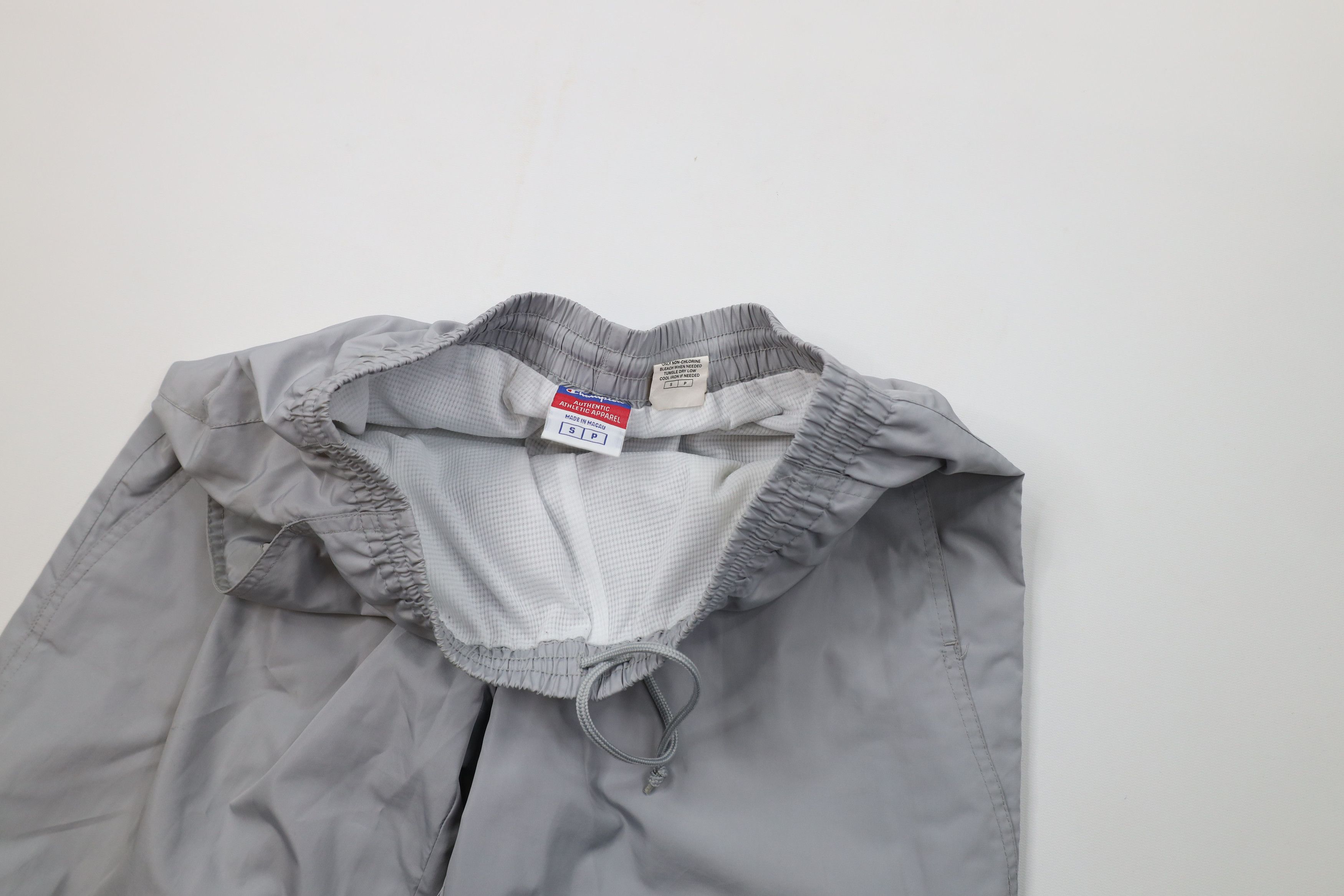 Champion Vintage 90s Champion Spell Out Lined Windbreaker Pants Gray Size US 32 / EU 48 - 10 Thumbnail
