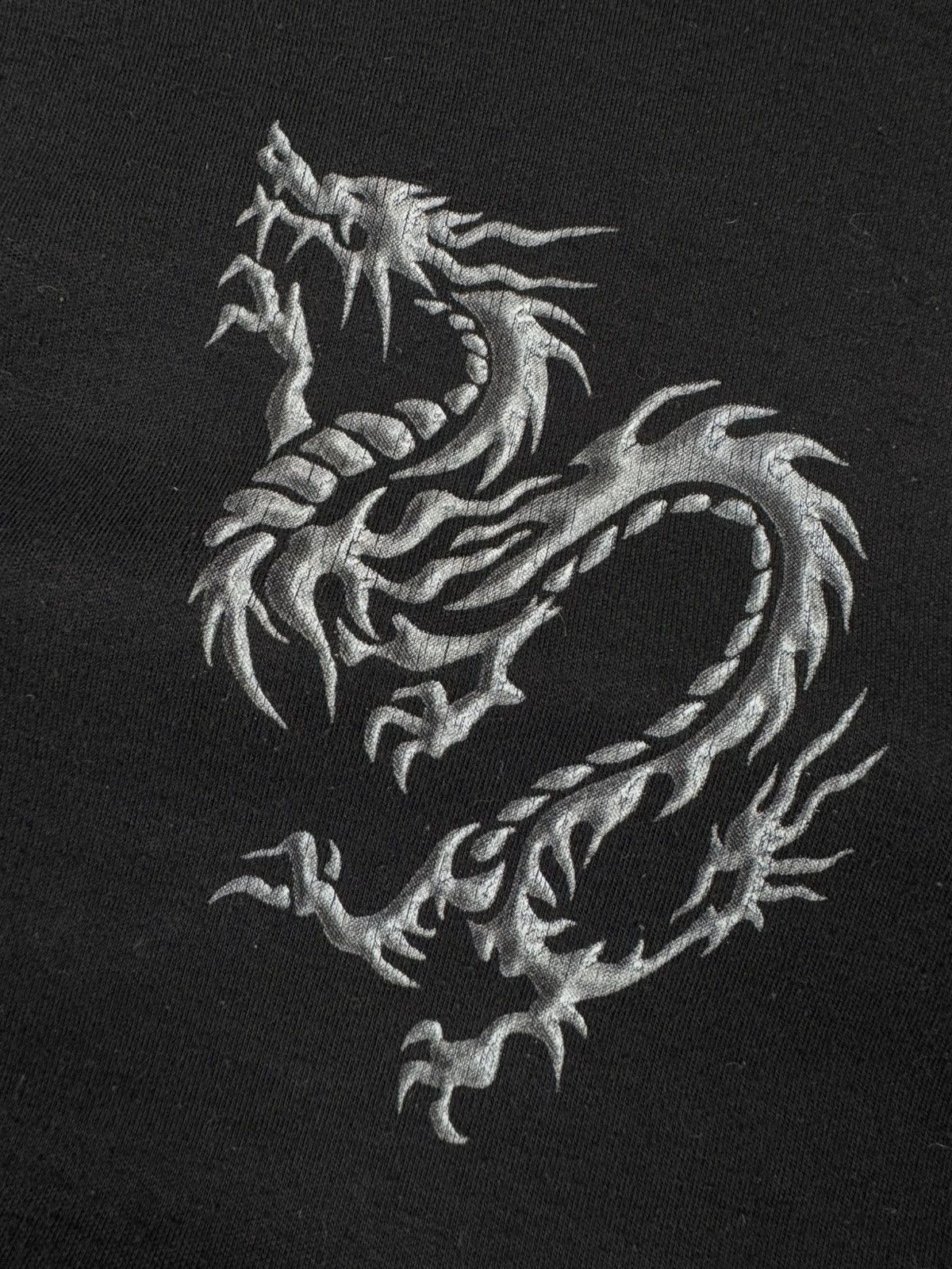 Japanese Brand × Vintage Vintage y2k crazy tribal dragon print rave style long sleeve Size US S / EU 44-46 / 1 - 9 Thumbnail