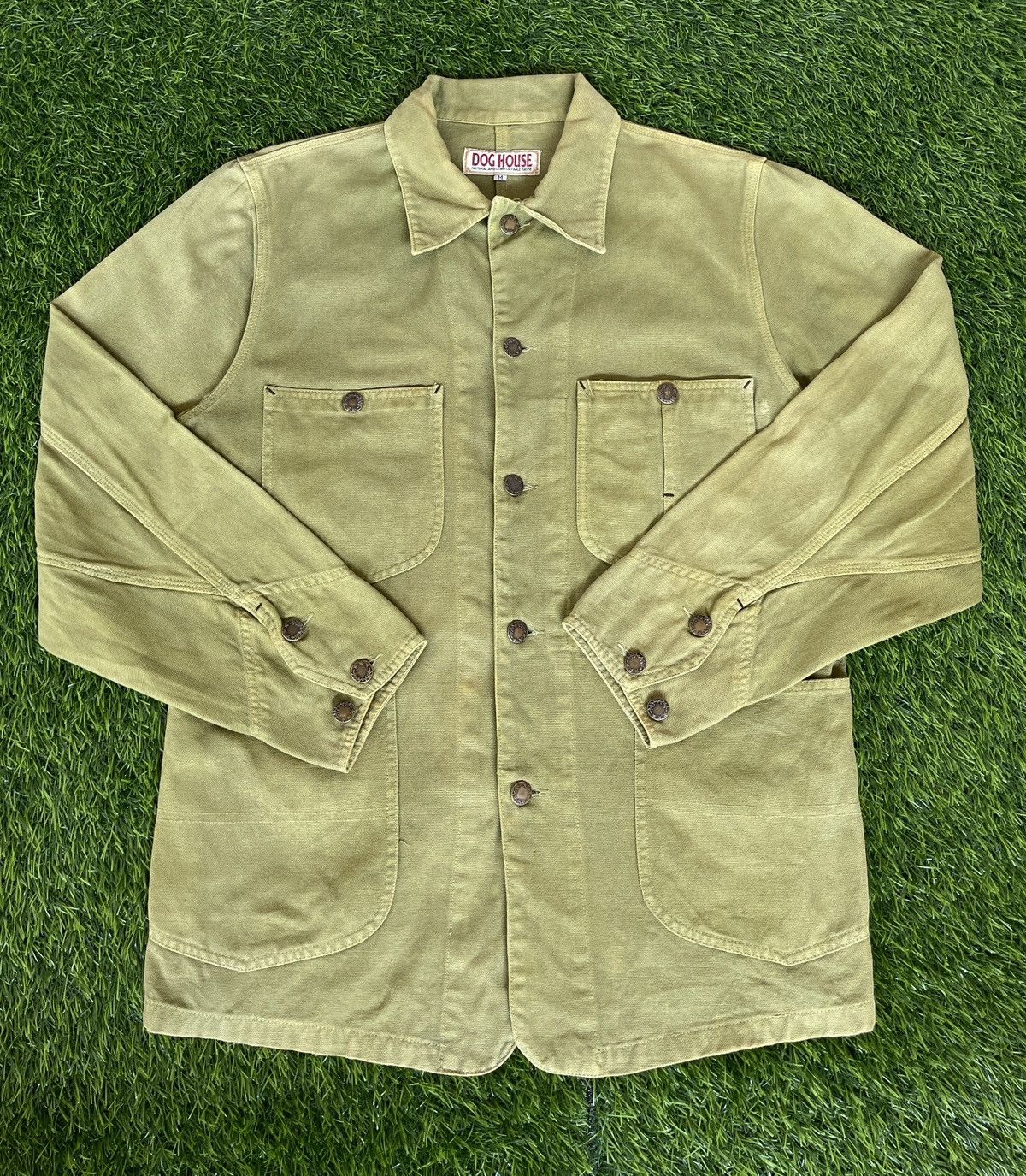 Le Grande Bleu (L.G.B.) Vintage 90s Faded Green Army🔥DOGHOUSE🔥Military Parka Jacket Size US M / EU 48-50 / 2 - 2 Thumbnail