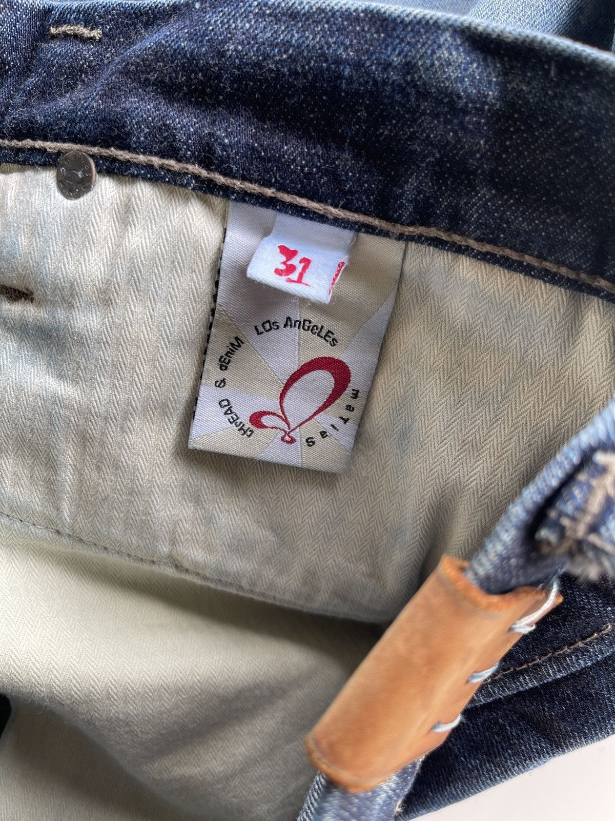 MATiAS Matias Pacheco Hand Tailored Distressed Selvedge Denim Size US 31 - 13 Thumbnail