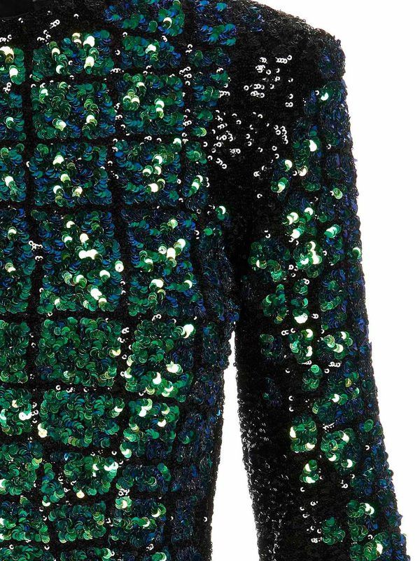 Balmain o1y0525 Mini Dress in Green Size M / US 6-8 / IT 42-44 - 3 Thumbnail